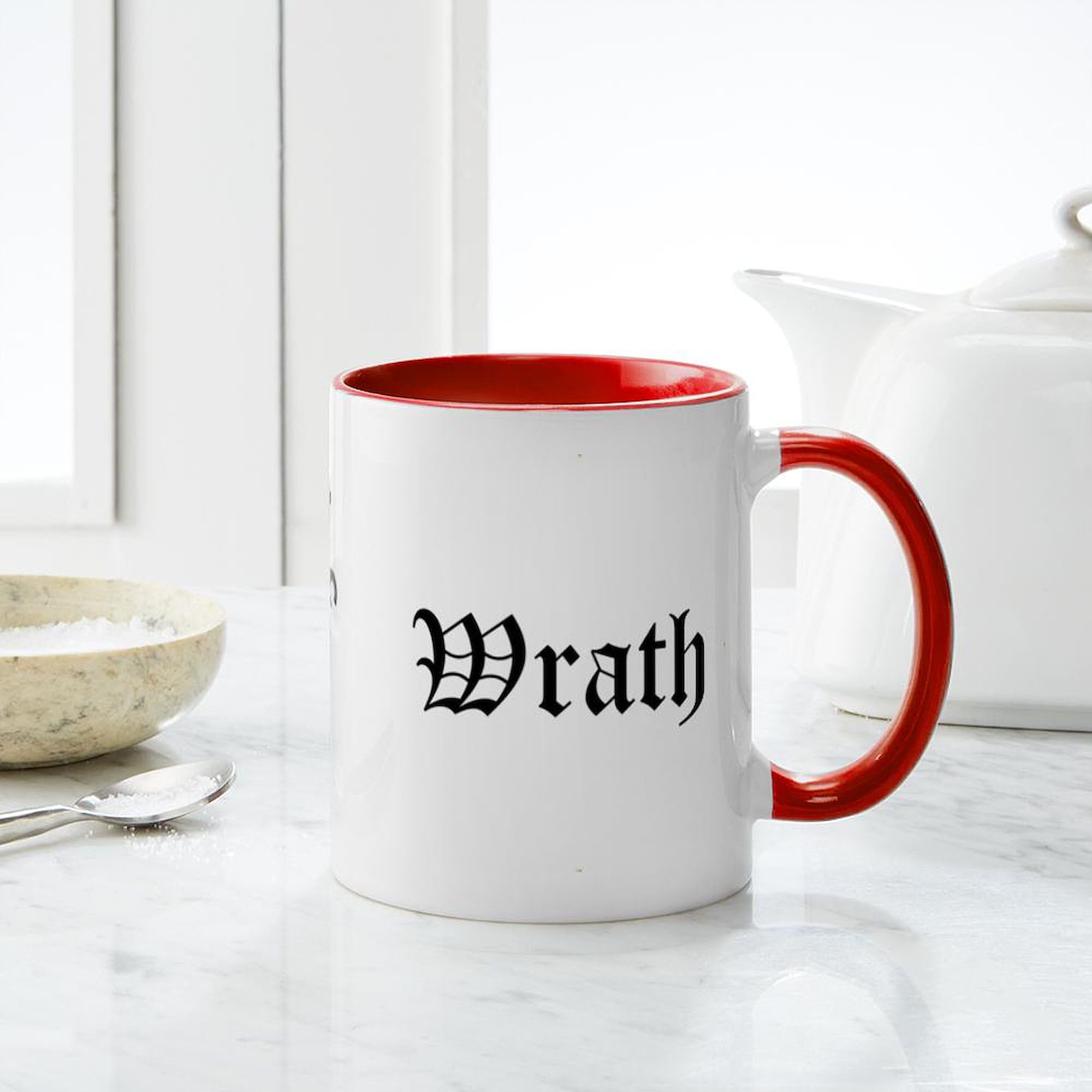 Wrath Ceramic Coffee Mug 11 oz (325 ml) - Funny & Unique Coffee Cup for Office, Home, or Gifts | CafePress