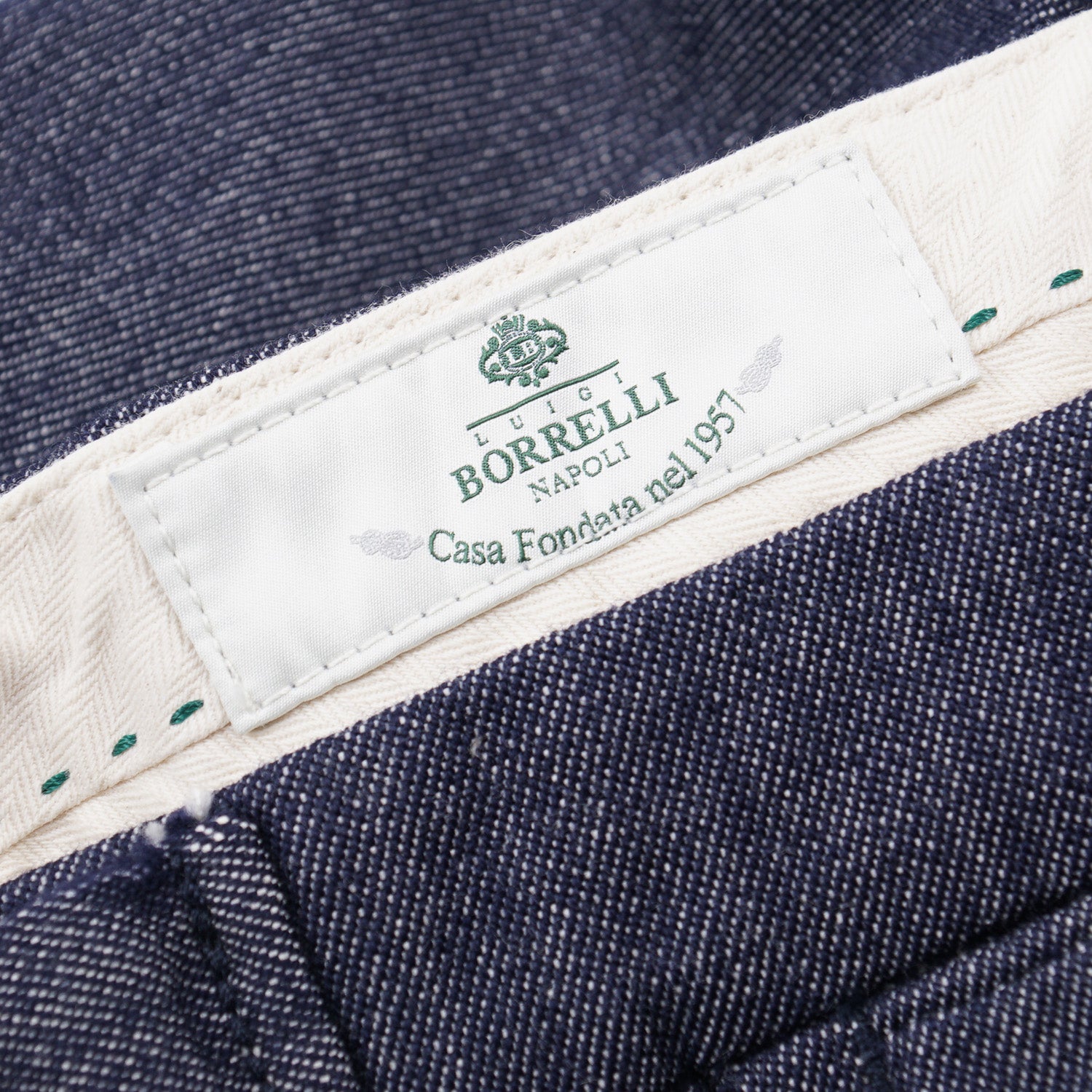 Luigi Borrelli Premium Wool & Cotton Dress Pants for Men - Comfortable Business & Formal Wear - Perfect for Office, Weddings & Special Occasions