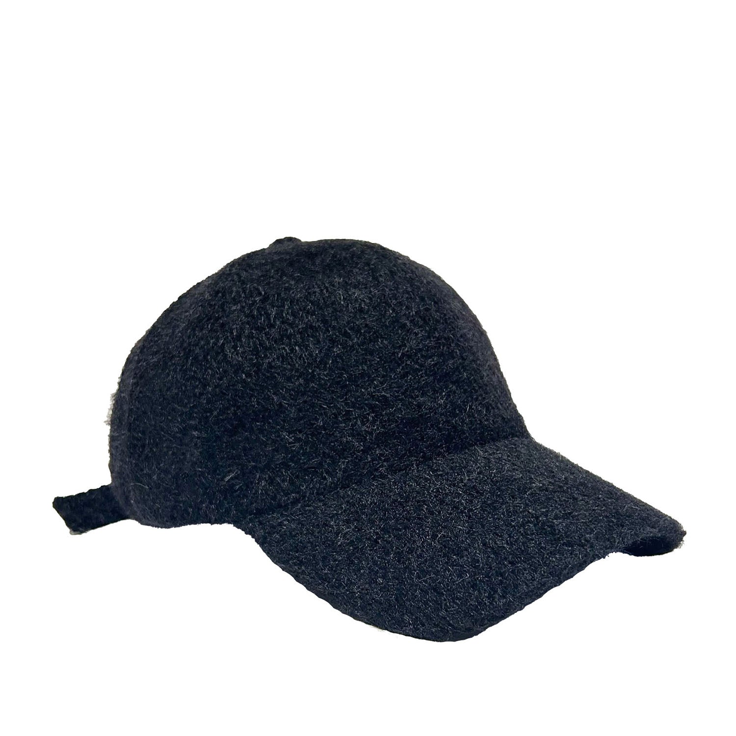 FLOOF Women's Soft Plush Baseball Cap - Black Adjustable Comfort Hat for Outdoor Activities, Running, Hiking & Casual Wear