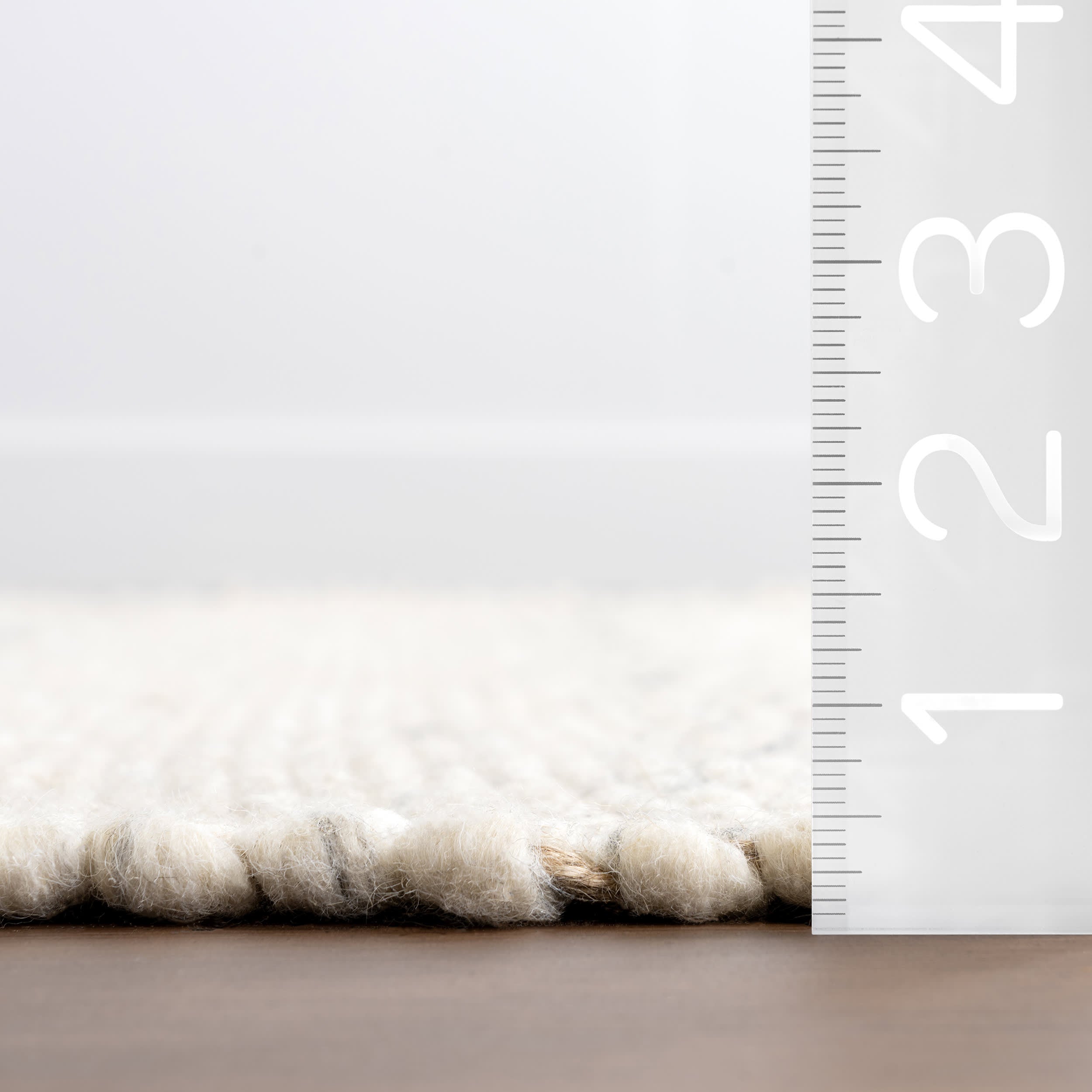 Hamptons Marled Rug in Ivory - Soft and Stylish Area Rug for Living Room, Bedroom, or Nursery - Perfect for Coastal, Farmhouse, or Modern Home Decor