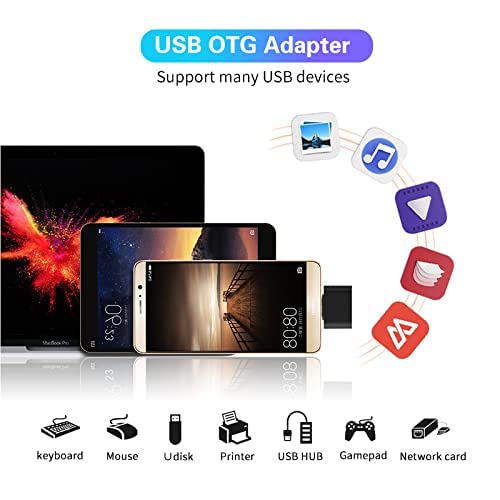 2 Pack USB C to USB Adapter for MacBook Pro 2016+ & MacBook Air 2018+ - USB Type C to USB 3.0 OTG Converter - Thunderbolt 3 Compatible - Perfect for Data Transfer, Charging & Connecting Peripherals