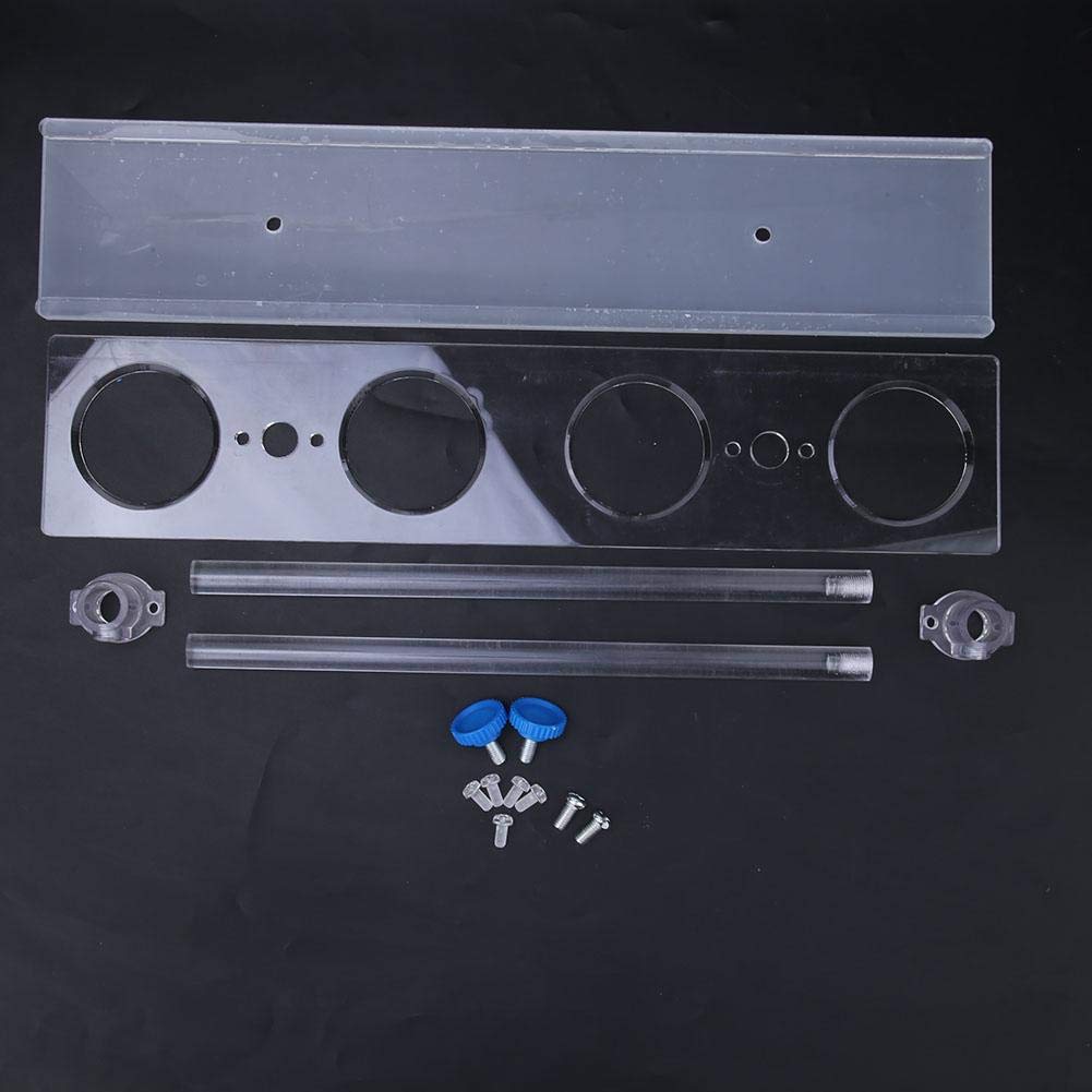 Premium Plexiglass Funnel & Burette Stand Holder - 4-Piece Lab Equipment Set for Chemistry Experiments, School Science Labs & DIY Projects