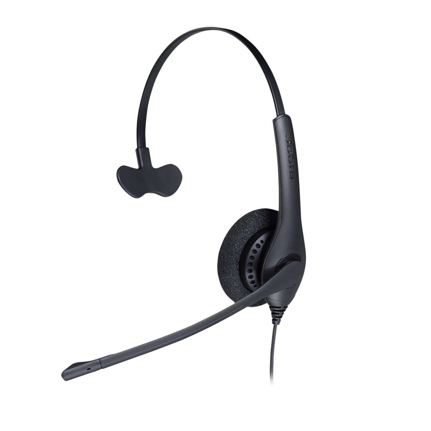 Jabra Biz 1500 Mono Headset with Noise-Cancelling Mic - Quick Disconnect On-Ear Headphone for Deskphones, Volume Spike Protection, Black - Perfect for Call Centers, Office Communications & Remote Work