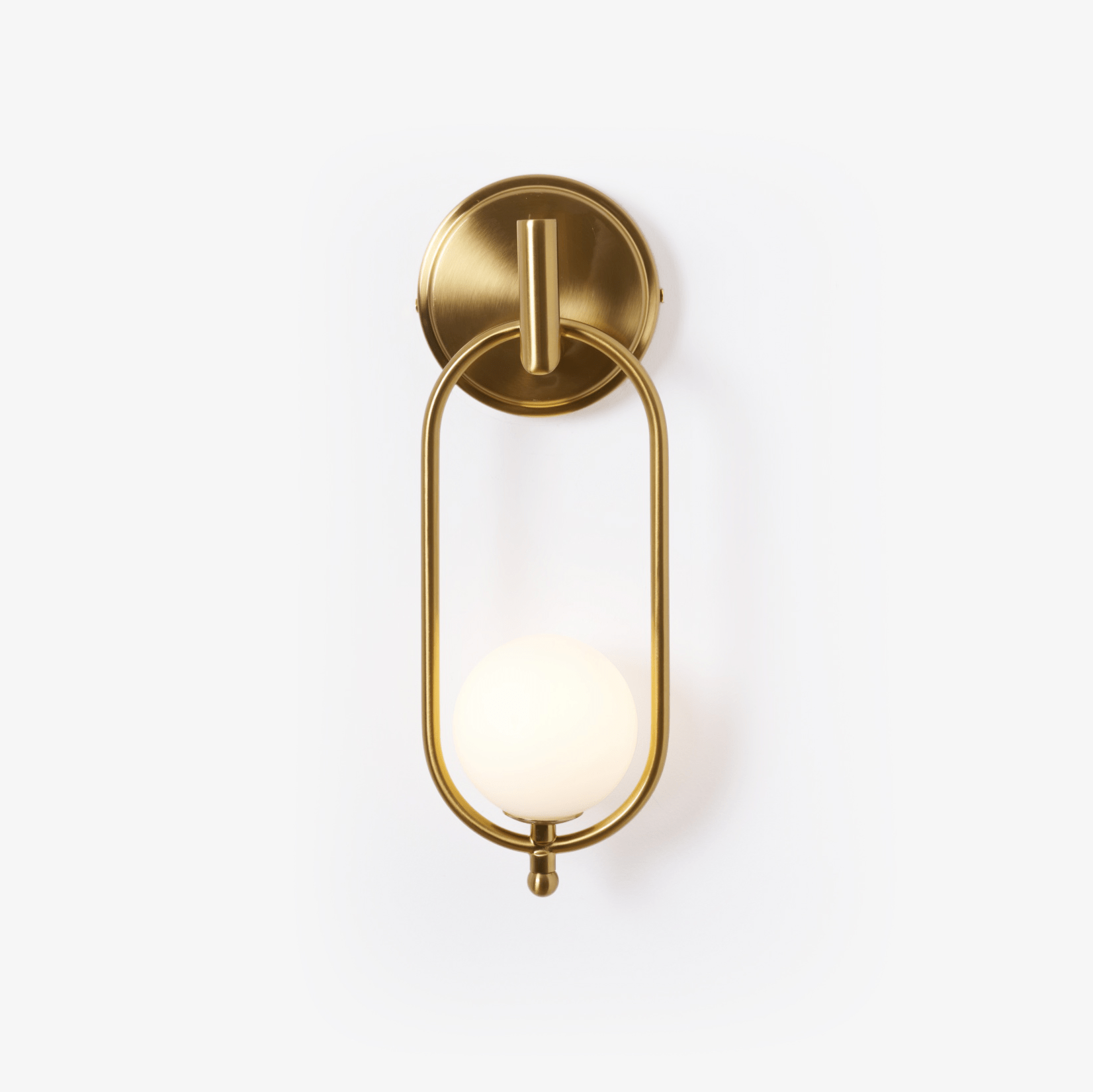 Aurea Brass Wall Light - Vintage Sconce for Bedroom, Living Room & Hallway - Elegant Lighting Fixture with Warm Glow - Perfect for Home Decor & Ambiance