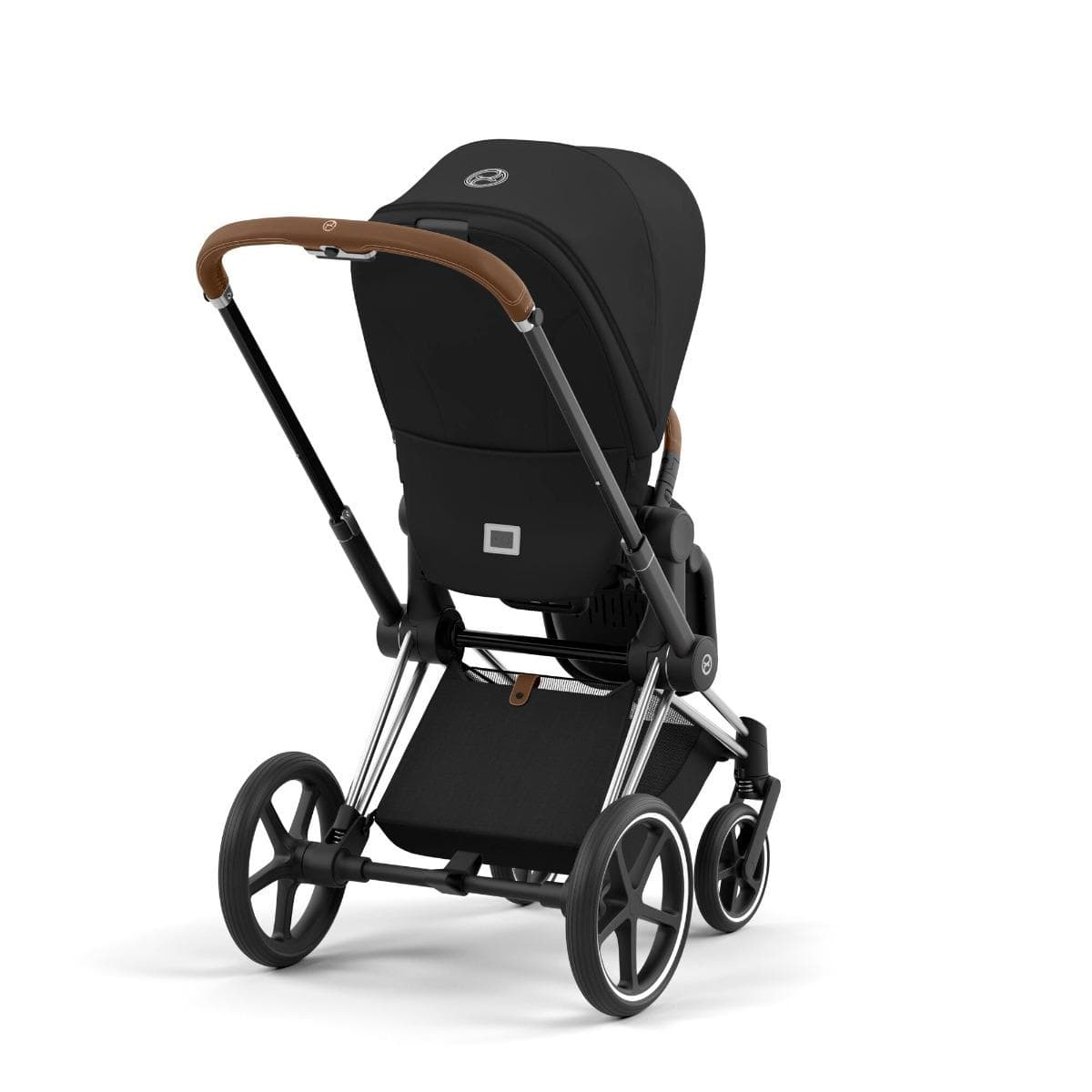 Cybex Priam 4 Complete Luxury Baby Stroller - Chrome/Brown - Premium Travel System for Newborns to Toddlers - Perfect for City Walks, Shopping & Family Outings