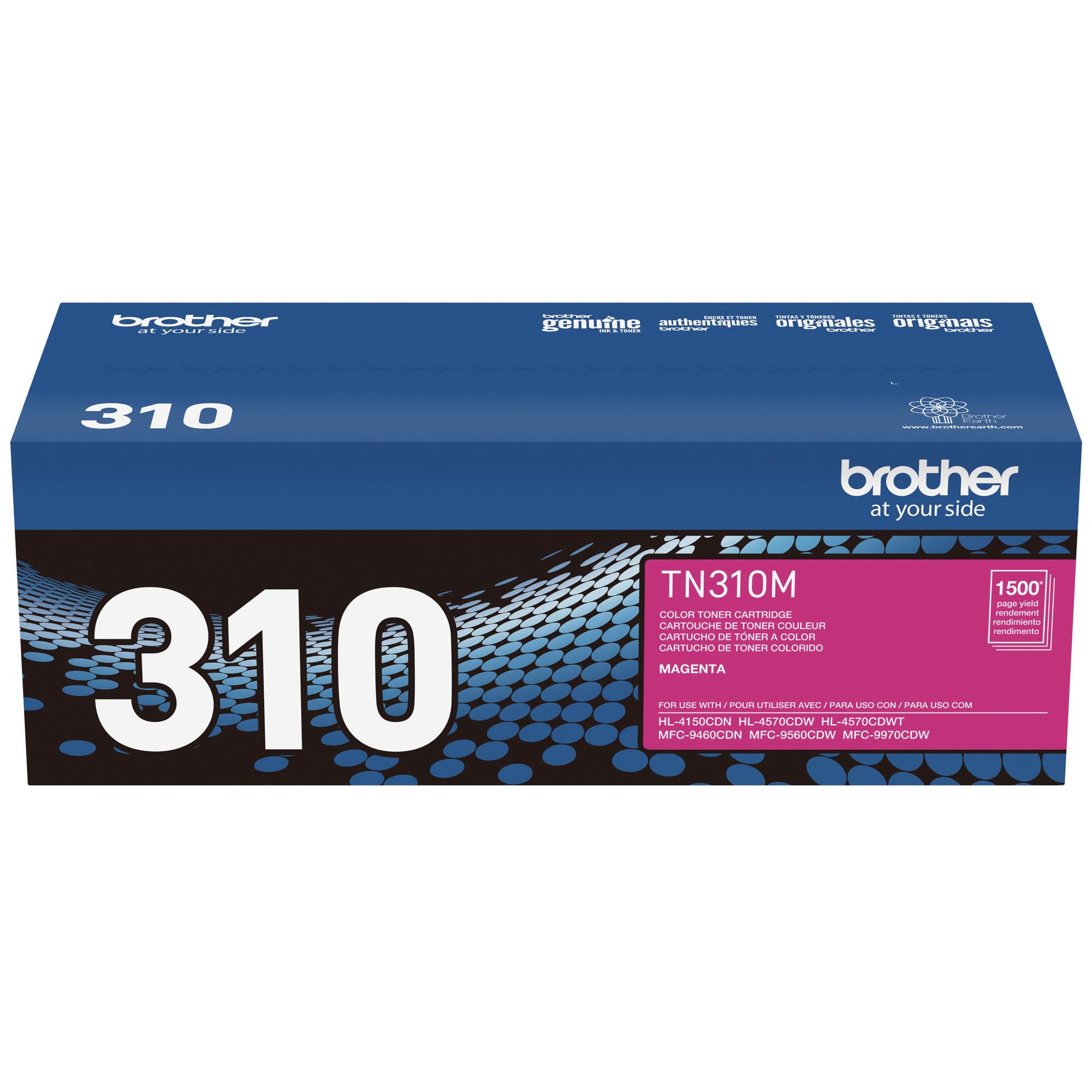 Brother Genuine TN310M Magenta Toner Cartridge - High-Quality Color Laser Printer Replacement | Perfect for Home Office Printing, School Projects & Small Business Documents