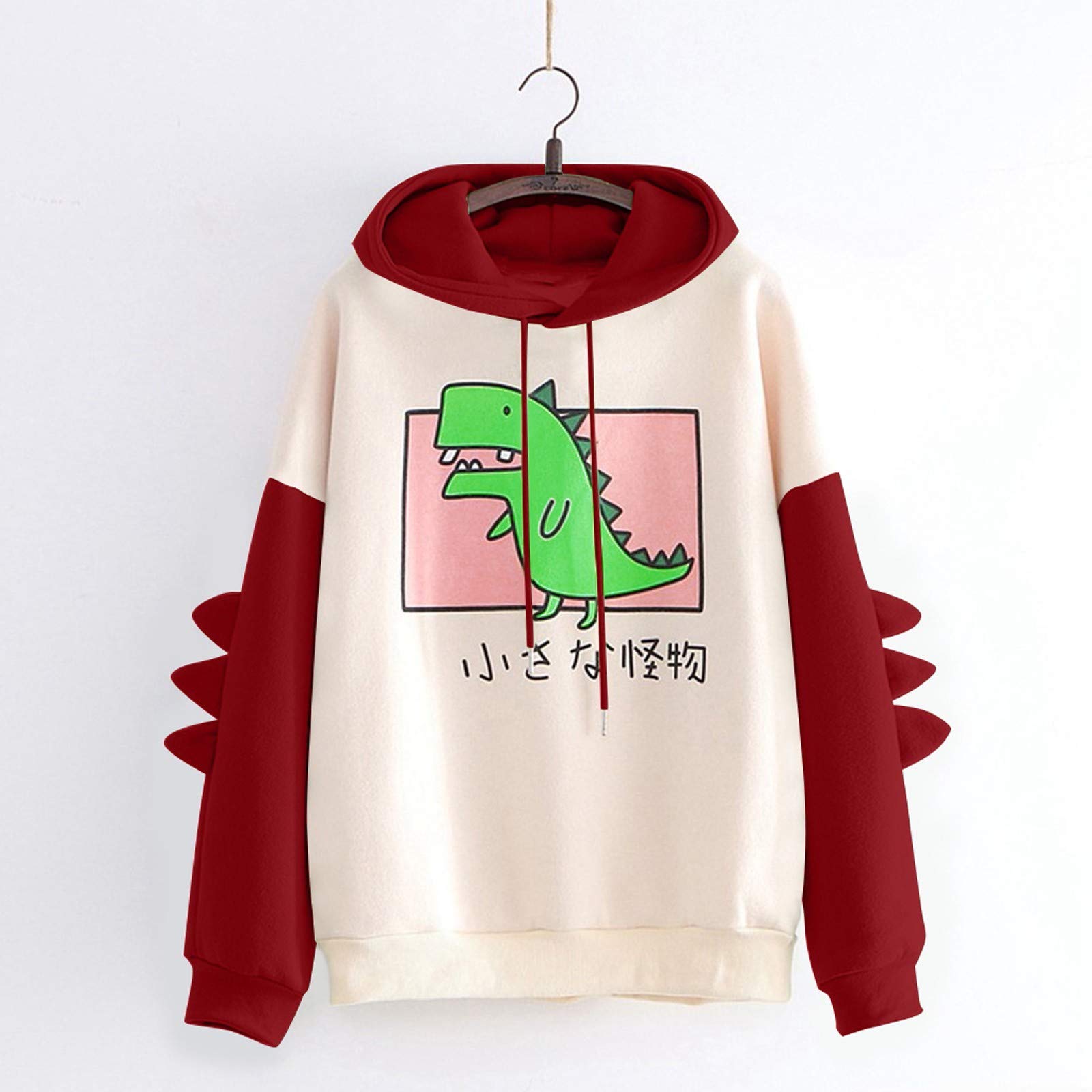 TARIENDY Women's Dinosaur Hoodie - Stylish Long Sleeve Pullover for Teen Girls & Juniors, Cute Graphic Sweatshirt for Casual Wear & Outdoor Adventures