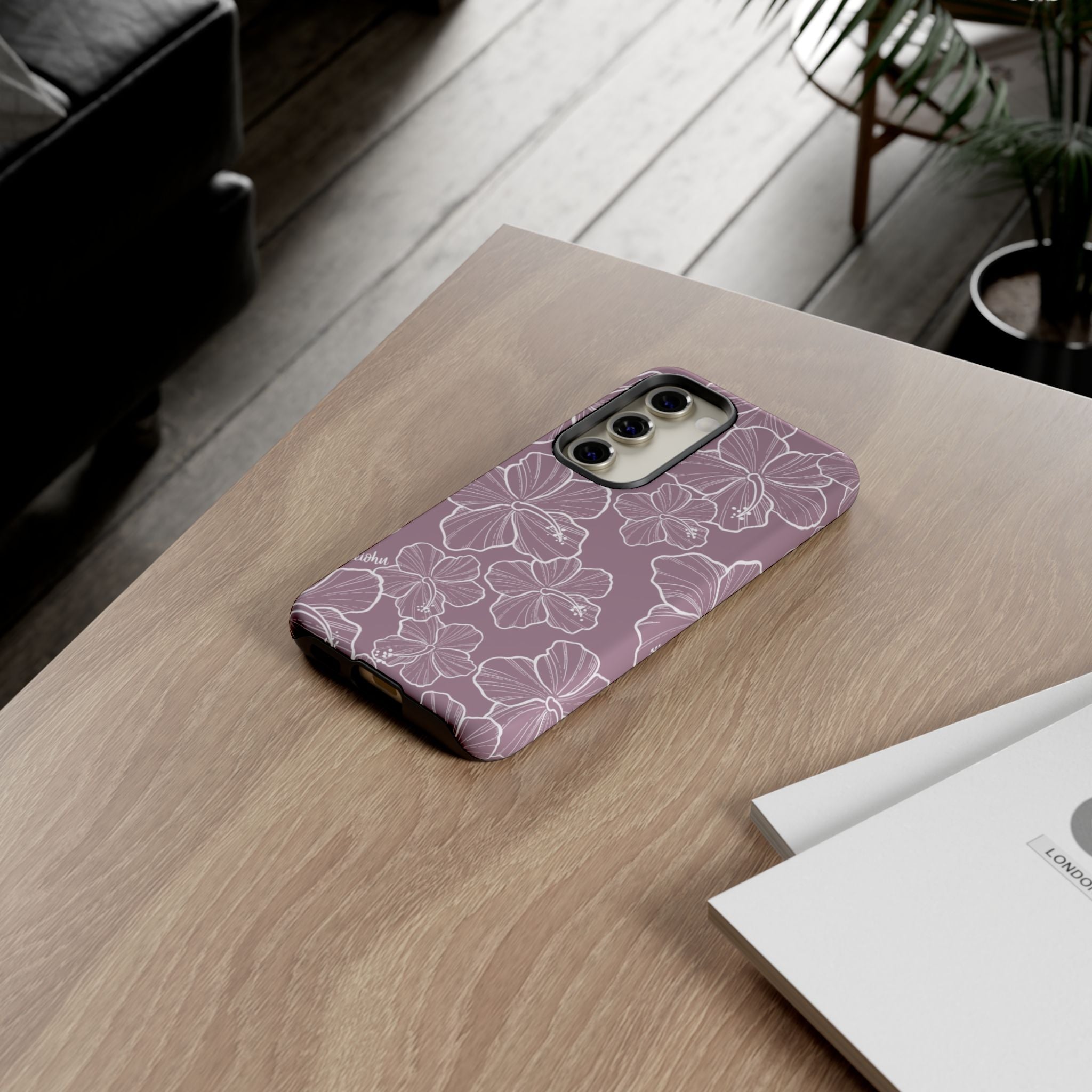 Organic Hibiscus & Lavender Scented Phone Case for Samsung Galaxy - Perfect for Relaxation, Aromatherapy & Stress Relief
