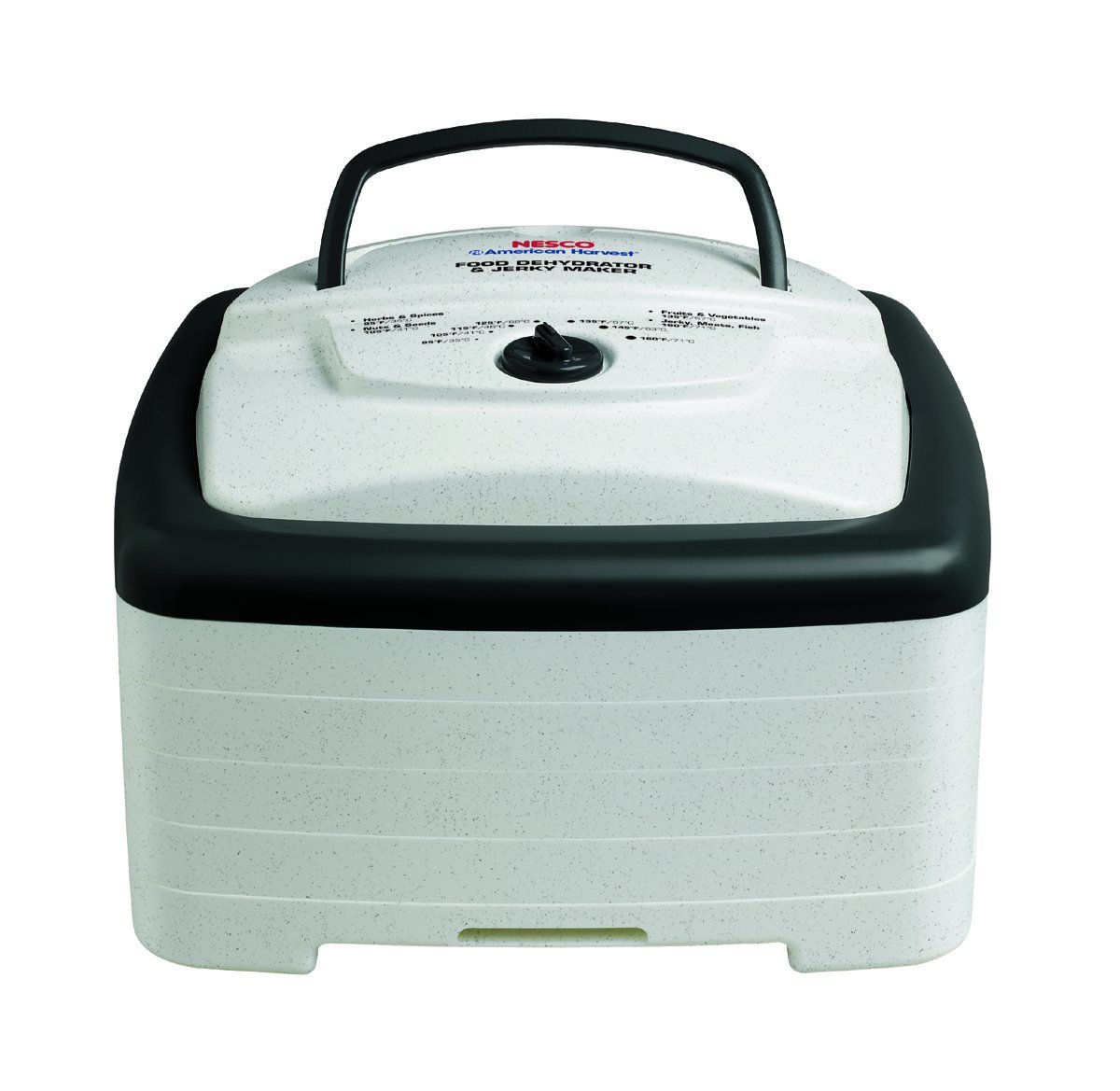 Nesco/American Harvest 700 Watt Square Food Dehydrator & Jerky Maker for Healthy Snacks - Perfect for Drying Fruits, Vegetables, and Making Homemade Beef Jerky