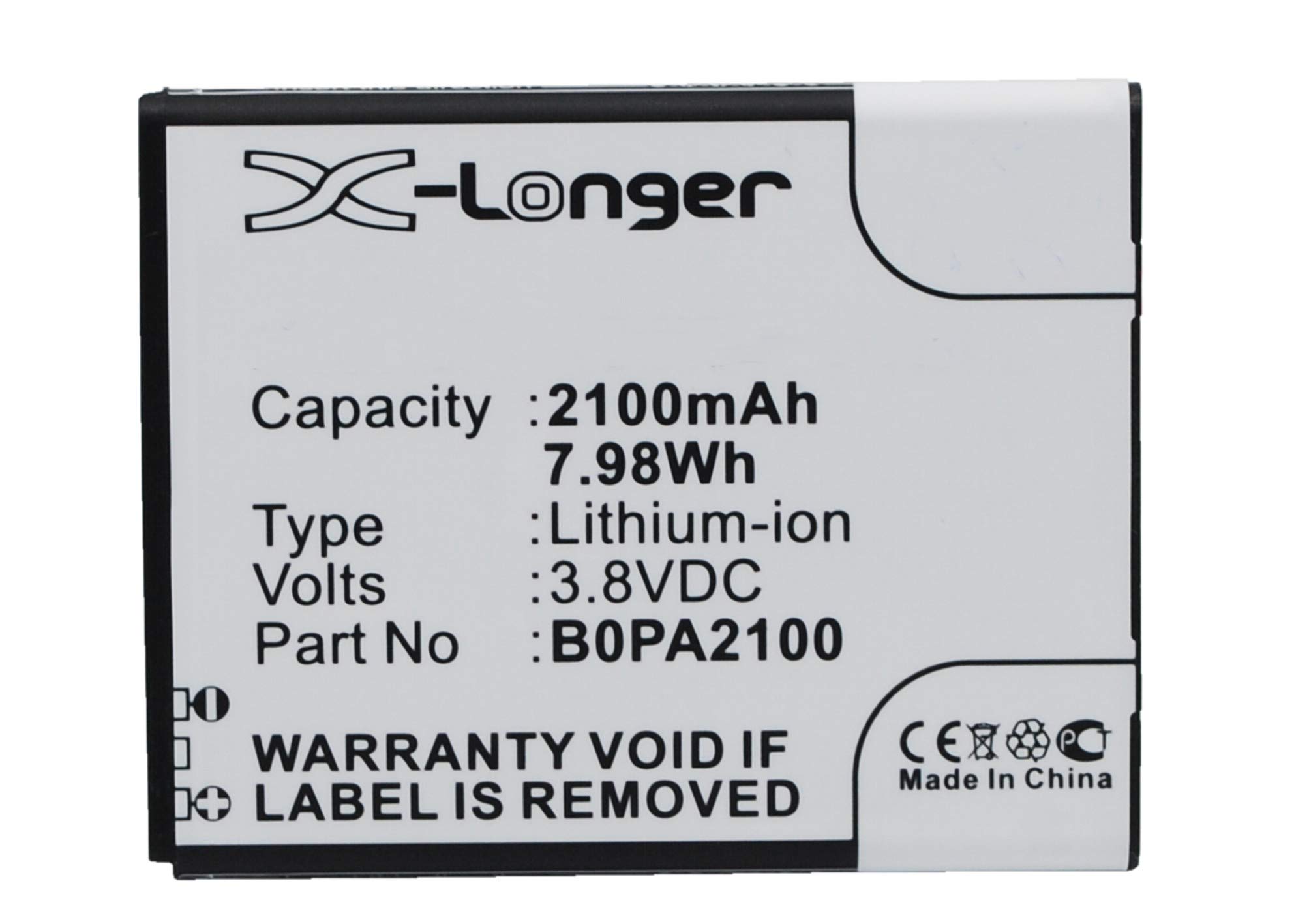 Synergy Digital HTC 35H00211-00M-V Replacement Battery - 2100mAh Li-Ion 3.8V High Capacity Phone Battery for Extended Usage | Perfect for Travel, Work & Emergency Power Backup
