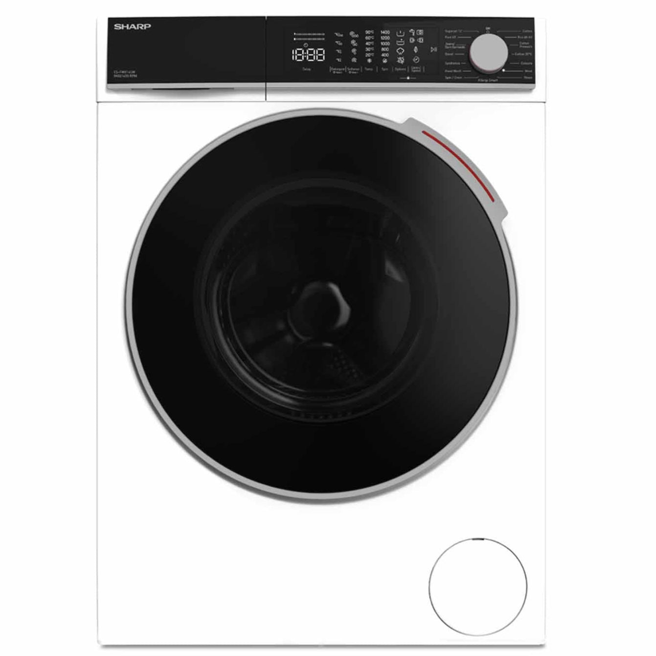Sharp ES FW914S 9KG Front Load Washing Machine with Free DW D12A Dehumidifier - Perfect for Small Apartments & Laundry Rooms | Energy Efficient & Space Saving Design