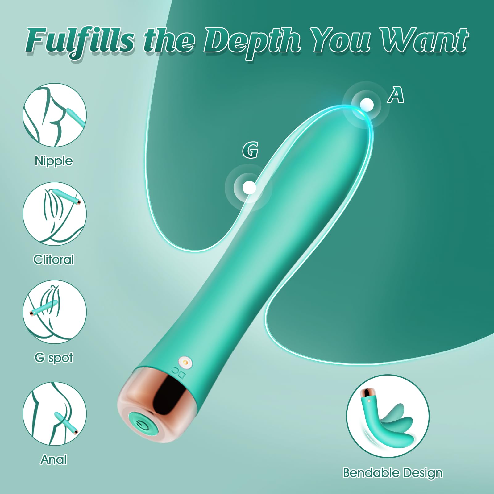 Powerful G Spot Vibrator - 10 Modes, USB Rechargeable for Couples | Intimate Play