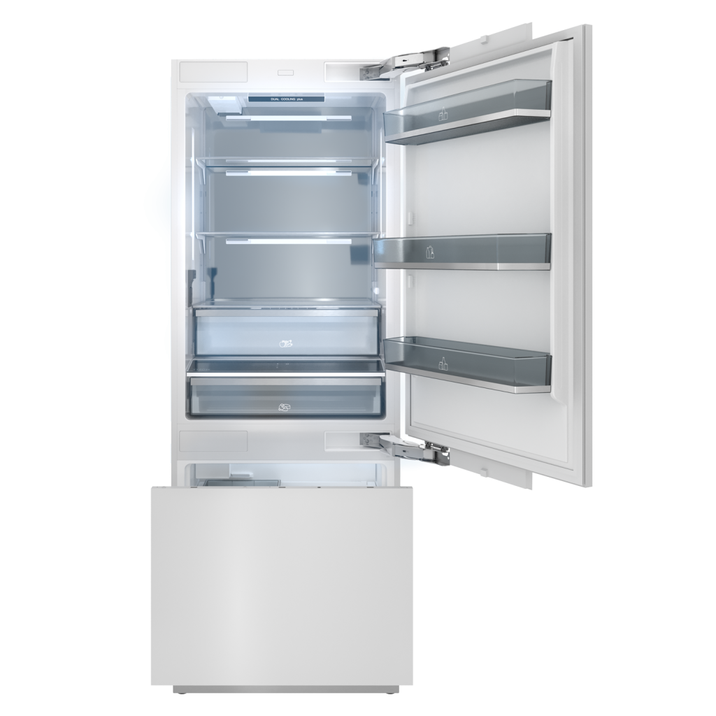 THOR Kitchen 30 Inch Built-In Panel Ready Bottom Mount Refrigerator (XRF3016BBP) - Stainless Steel, Energy Star Rated for Modern Kitchens & Open Floor Plans
