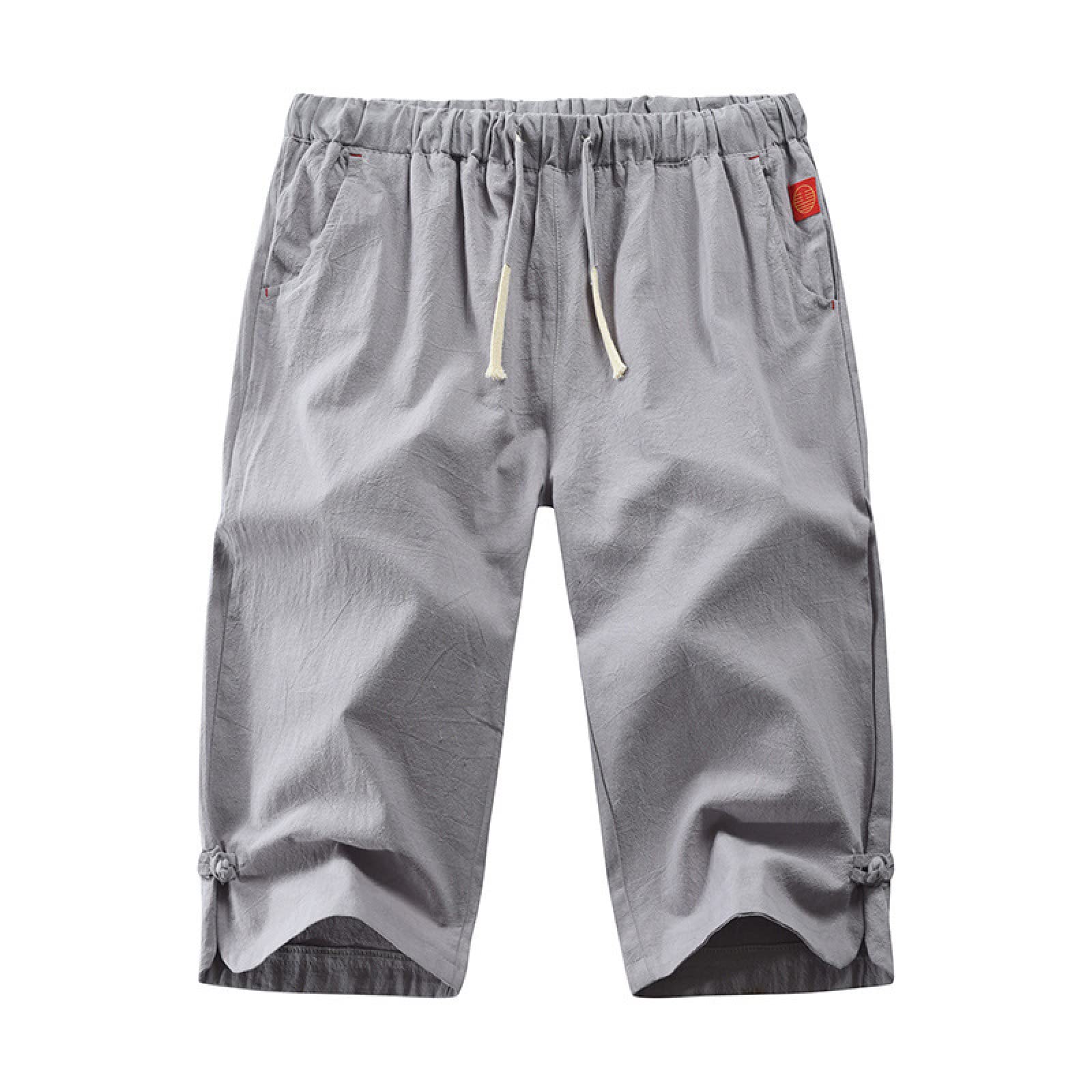 Men's Athletic Shorts - Breathable Quick-Dry Workout Shorts for Running, Gym & Casual Wear - Solid Color Retro Design for Everyday Comfort