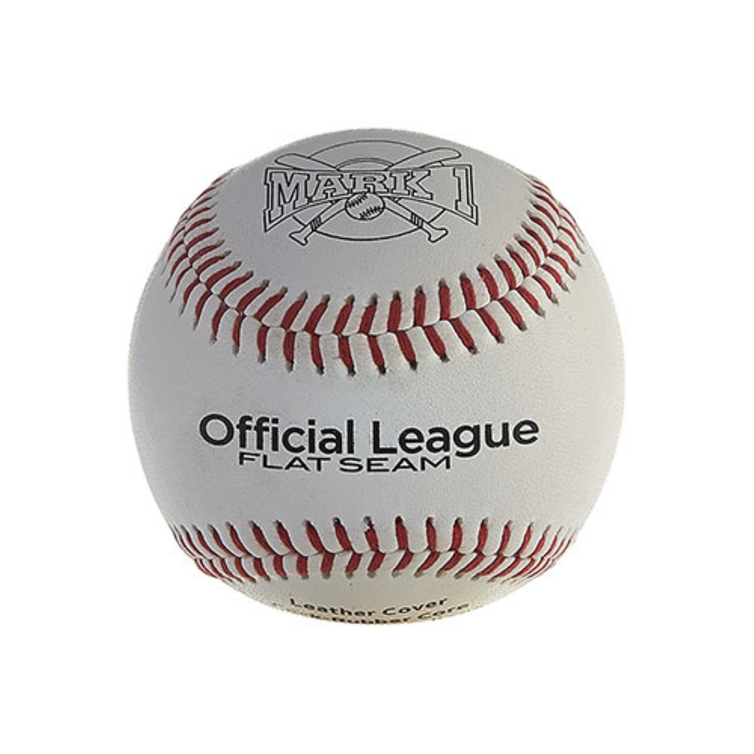 Mark 1™ Official League Flat-Seam Baseballs - Professional Grade Baseballs for Training, Games & Tournaments - Perfect for Baseball Practice, League Games & Youth Sports