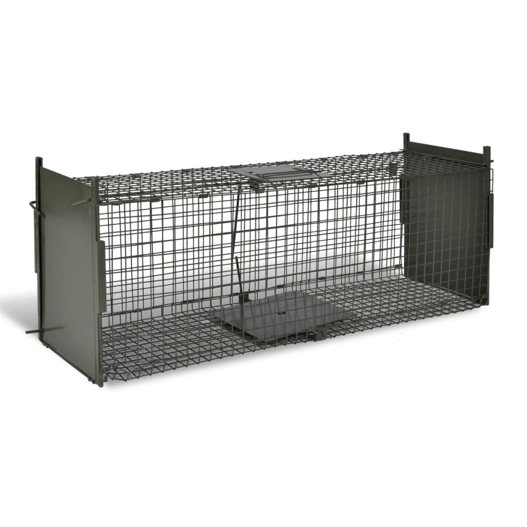 Live Animal Trap - 2 Door Iron Mesh Cage for Rabbits, Rodents & Mice | Humane Hunting & Pest Control | Ideal for Gardens, Farms & Backyards