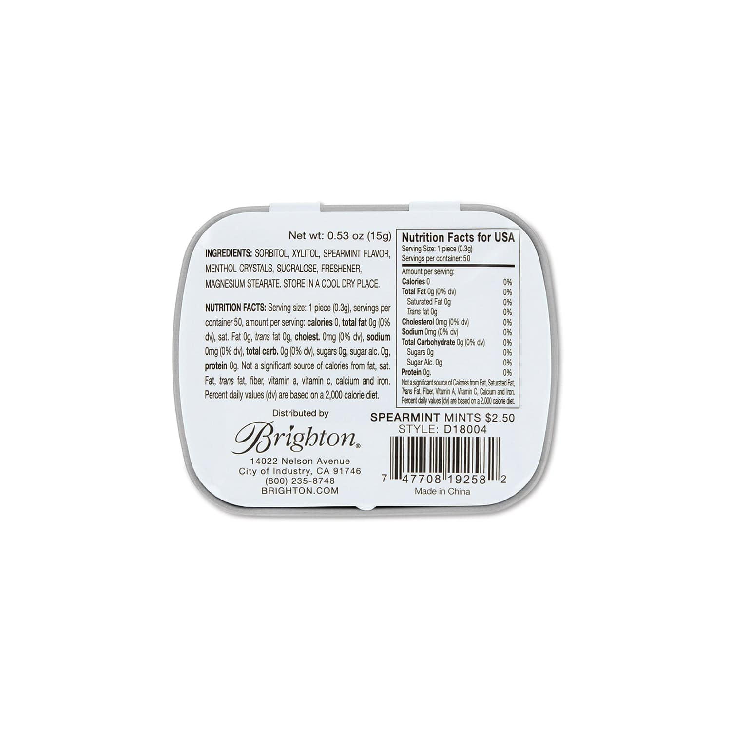 Brighton Mints - Premium Breath Mints for Fresh Breath On-The-Go | Perfect for Work, Travel & Social Events
