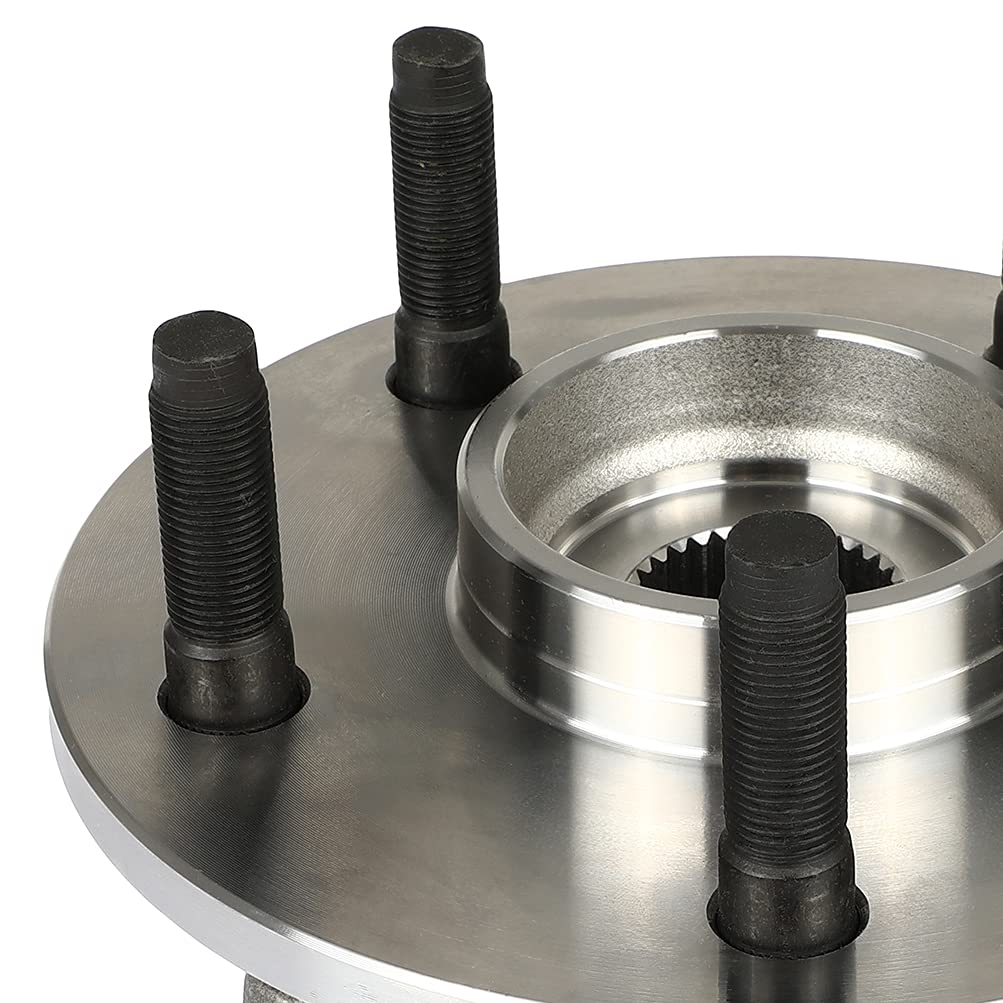 Replaces 515072 Front 5-Lug Wheel Axle Bearing & Hub Assembly Compatible with 2002-2008 Dodge Ram 1500 - Wheel Hub Bearing Kit (2-Piece Set) - Perfect for Off-Roading, Towing & Daily Driving