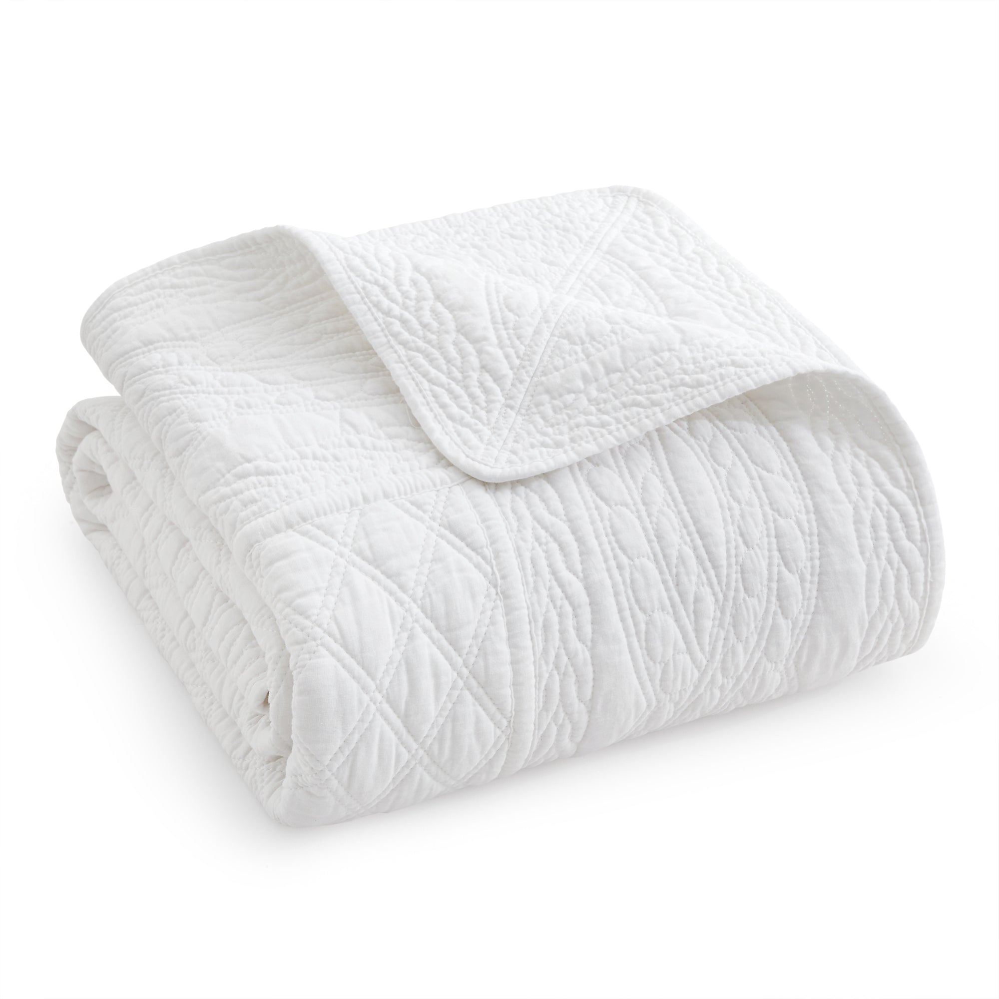 Cozy Ballou Quilted Throw Blanket - Soft Lightweight Bedspread for Couch, Sofa & Bed - Perfect for Home Decor, Gift Giving & Winter Warmth