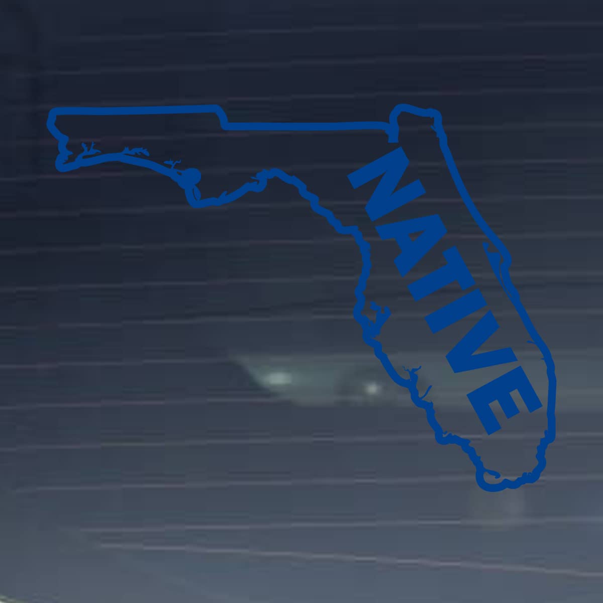 Florida State Outline Map Milk Mug - 6 Inch Blue Vinyl Decal for Home Decor, Gifts & State Pride - Perfect for Coffee Lovers, Kitchen Decor & Florida Residents