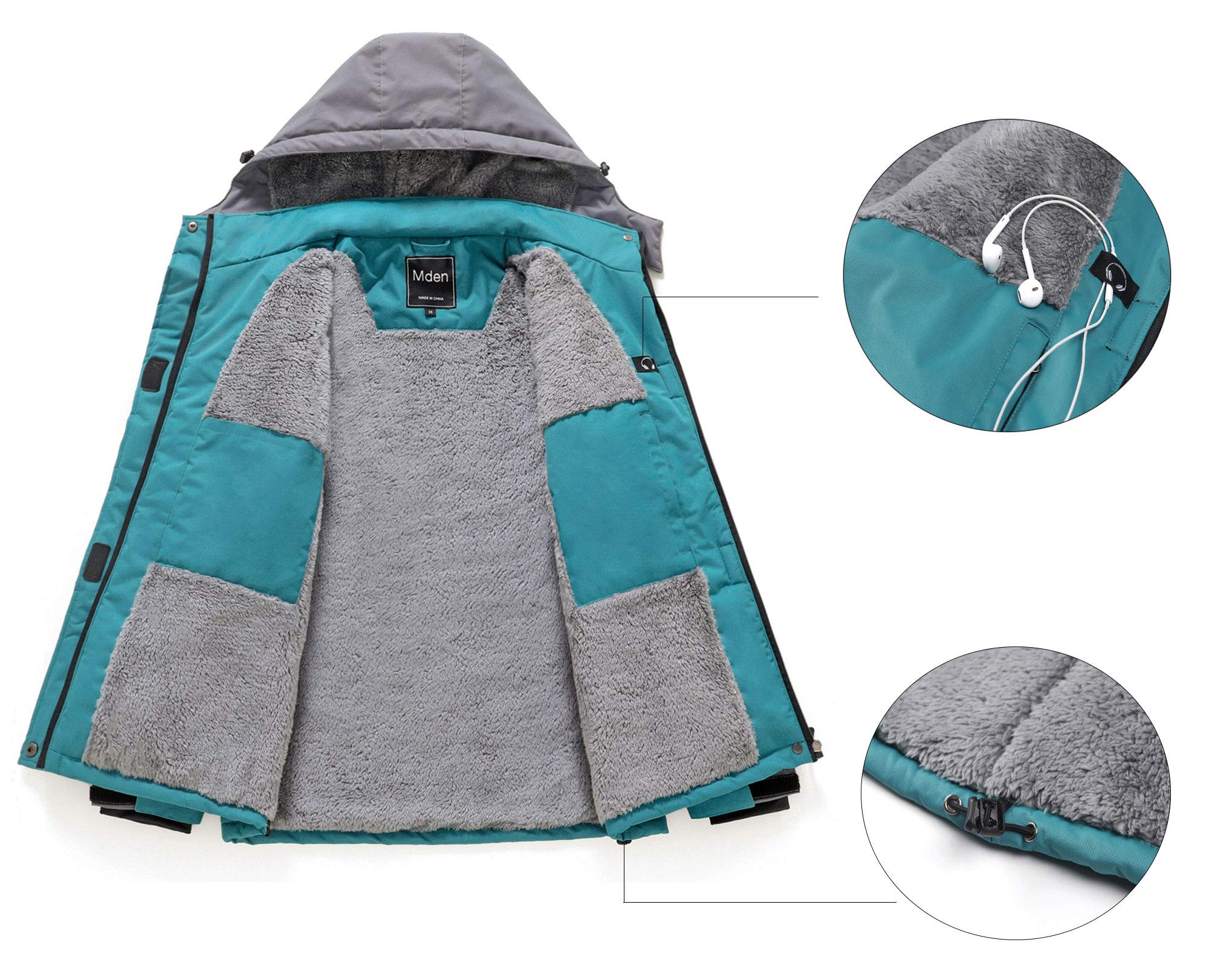 Women's Waterproof Ski Jacket - Windproof Fleece Insulated Snowboard Coat for Outdoor Winter Sports & Rain Protection | Perfect for Skiing, Snowboarding & Hiking