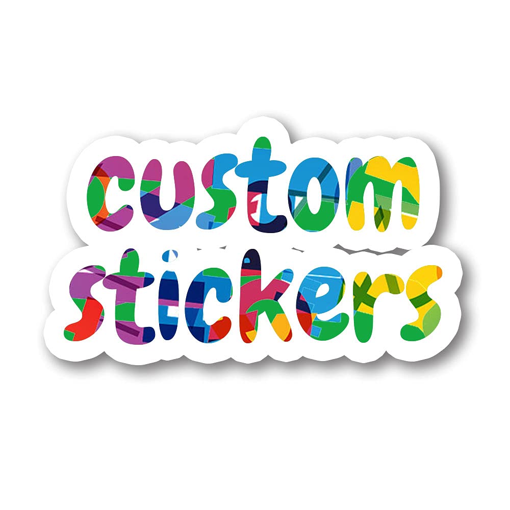 Custom Die-Cut Stickers for Business & Events - Personalized Logo, Text & Design Stickers for Branding, Birthdays, Weddings & Thank You Gifts - Waterproof Vinyl Decals for Laptops, Water Bottles & Packaging