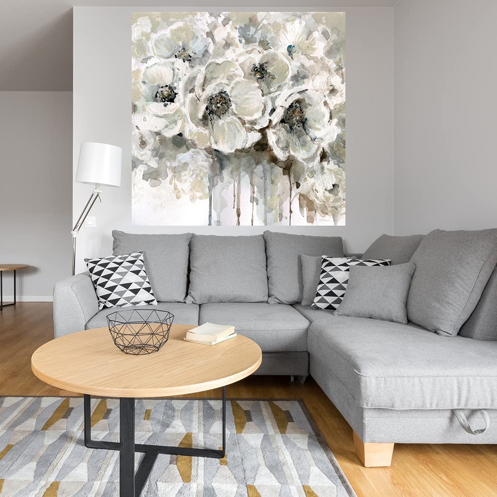 Botanical Wall Art Canvas - 22x22 Inch Bathroom & Bedroom Decor, Plant Pictures for Quiet Moments by Artist Carol Robinson | Perfect for Spa-Like Bathrooms, Cozy Bedrooms & Meditation Spaces