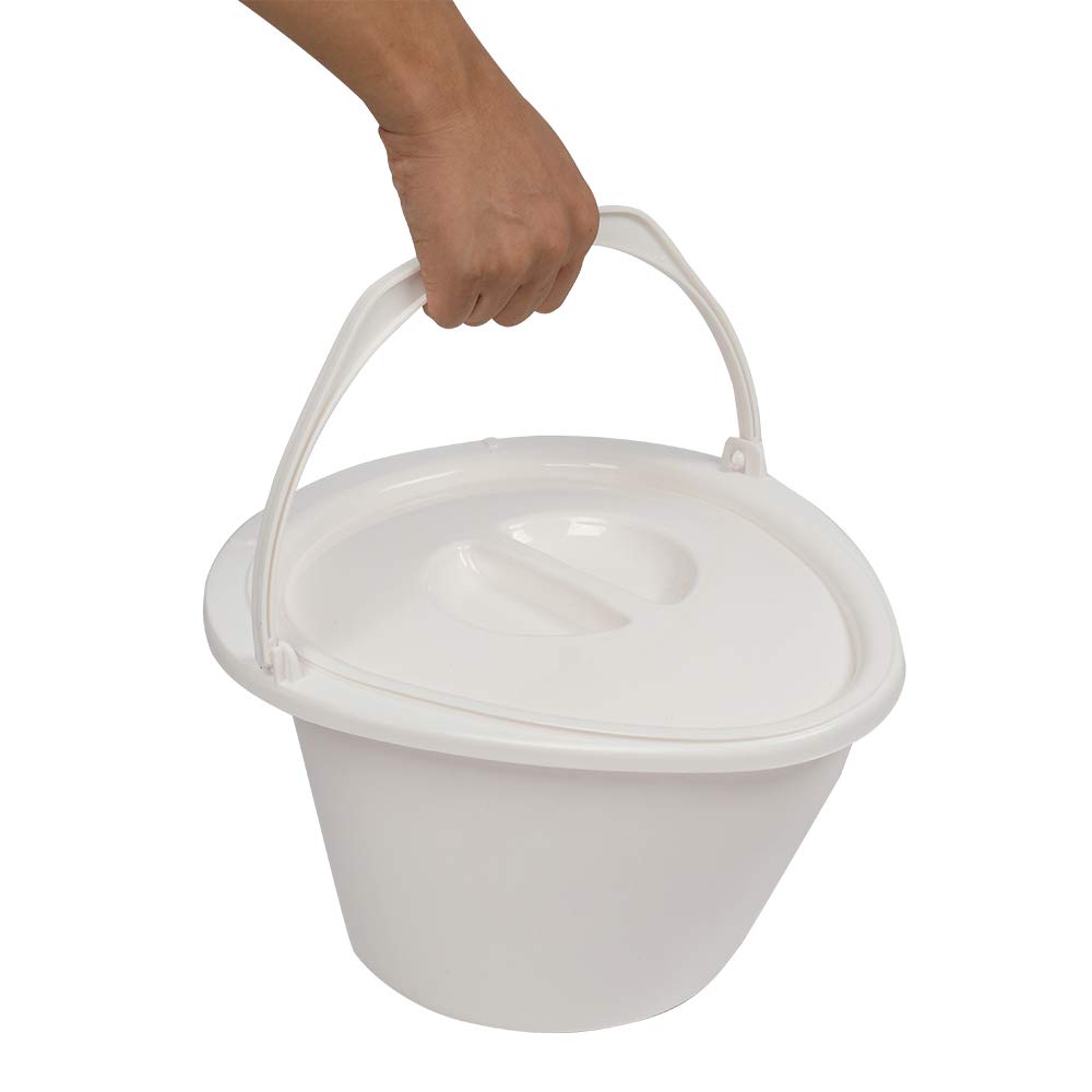 Outvita Portable Toilet for Camping & Travel - Lightweight Outdoor Toilet with Detachable Inner Bucket & Toilet Paper Holder - Ideal for RV, Boat, Hiking, Emergency & Home Use
