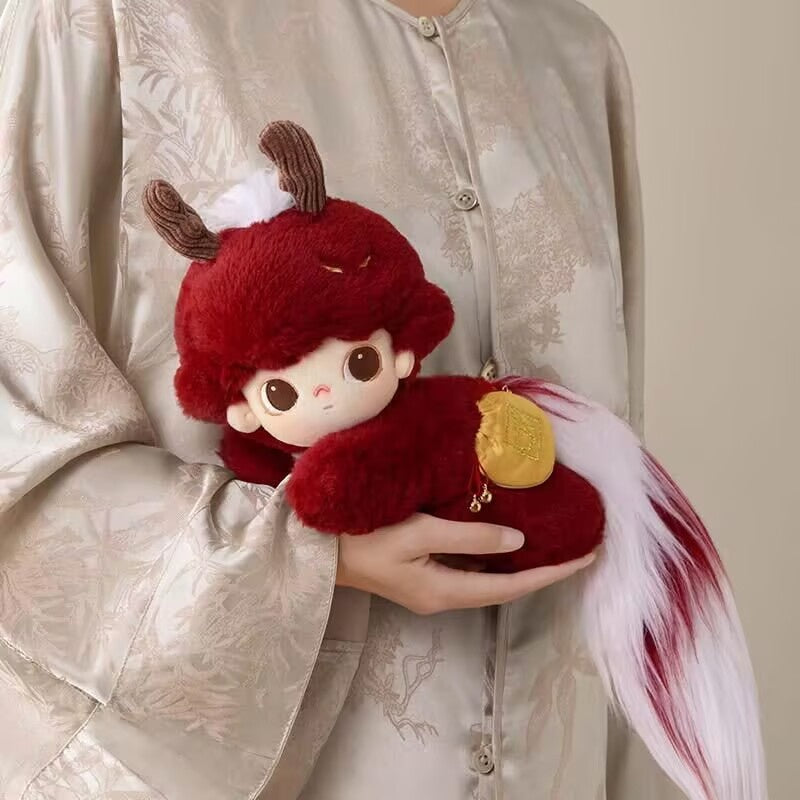 DIMOO Auspicious Animal Plush Stuffed Cotton Doll - Cute Soft Collectible Toy for Home Decor, Gift, and Cuddling