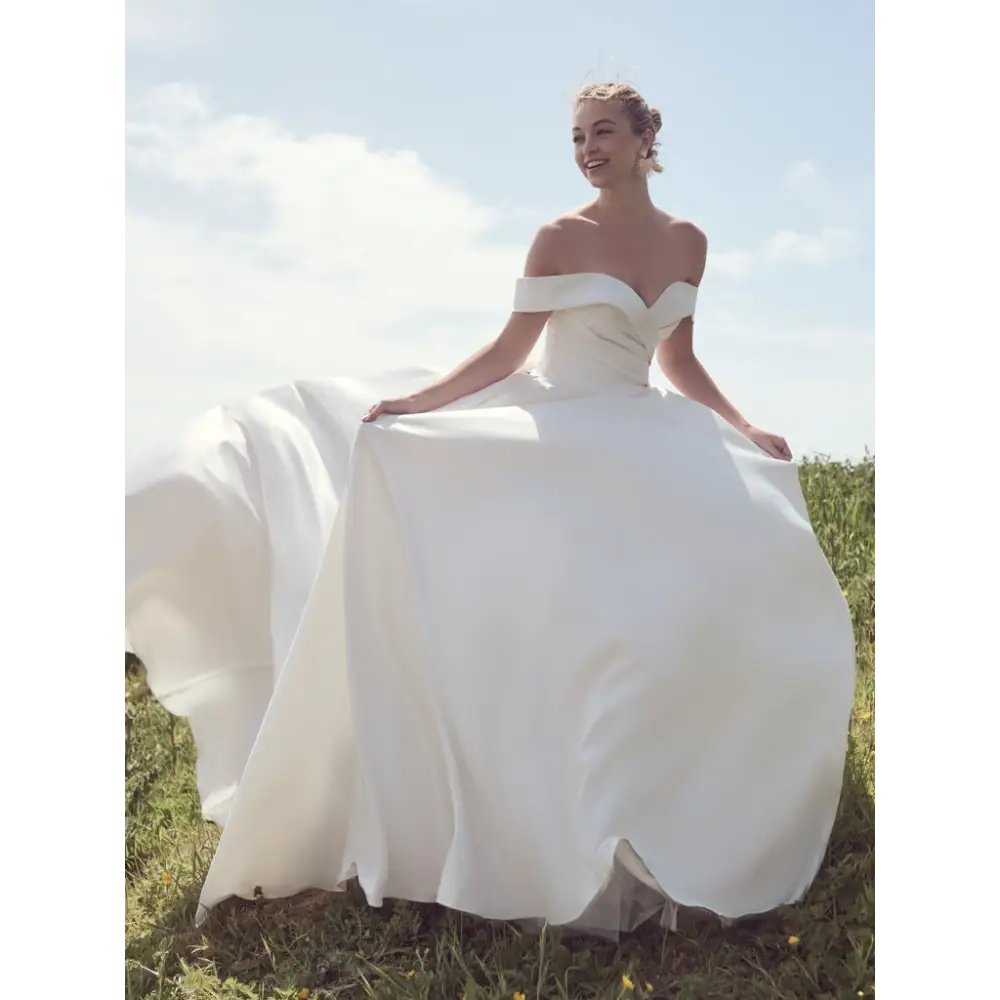 Kiki by Rebecca Ingram - Elegant Wedding Dress for Brides | Perfect for Church Ceremonies & Beach Weddings