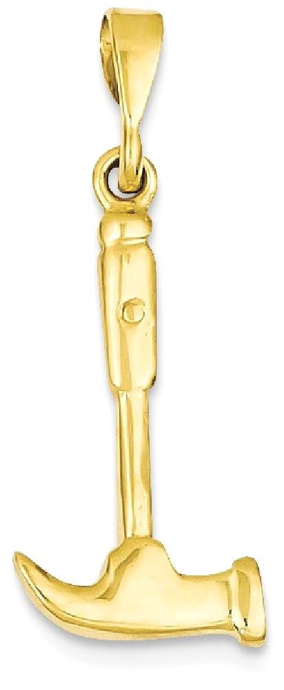 14K Solid Yellow Gold Hammer Necklace - Dainty Mechanic Chain Pendant Charm for Women | Perfect Gift for Birthday, Anniversary & Valentine's Day | Jewelry for Everyday Wear & Special Occasions