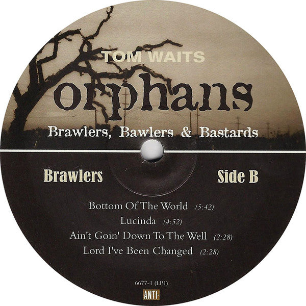 Tom Waits - Orphans: Brawlers, Bawlers & Bastards (2xLP Vinyl Record Set - Limited Edition 180g Reissue) - Near Mint (NM/M) Condition - Perfect for Vinyl Collectors & Music Enthusiasts