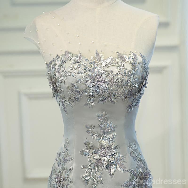 Elegant One Shoulder Grey Mermaid Bodycon Homecoming Dress - Sexy Tight Short Prom Party Gown for Women - Perfect for Homecoming, Prom Night & Special Occasions