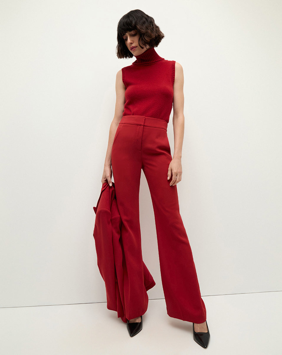 Lebone Women's Crimson Pants - Stylish & Comfortable High-Waisted Trousers for Work, Office & Casual Wear