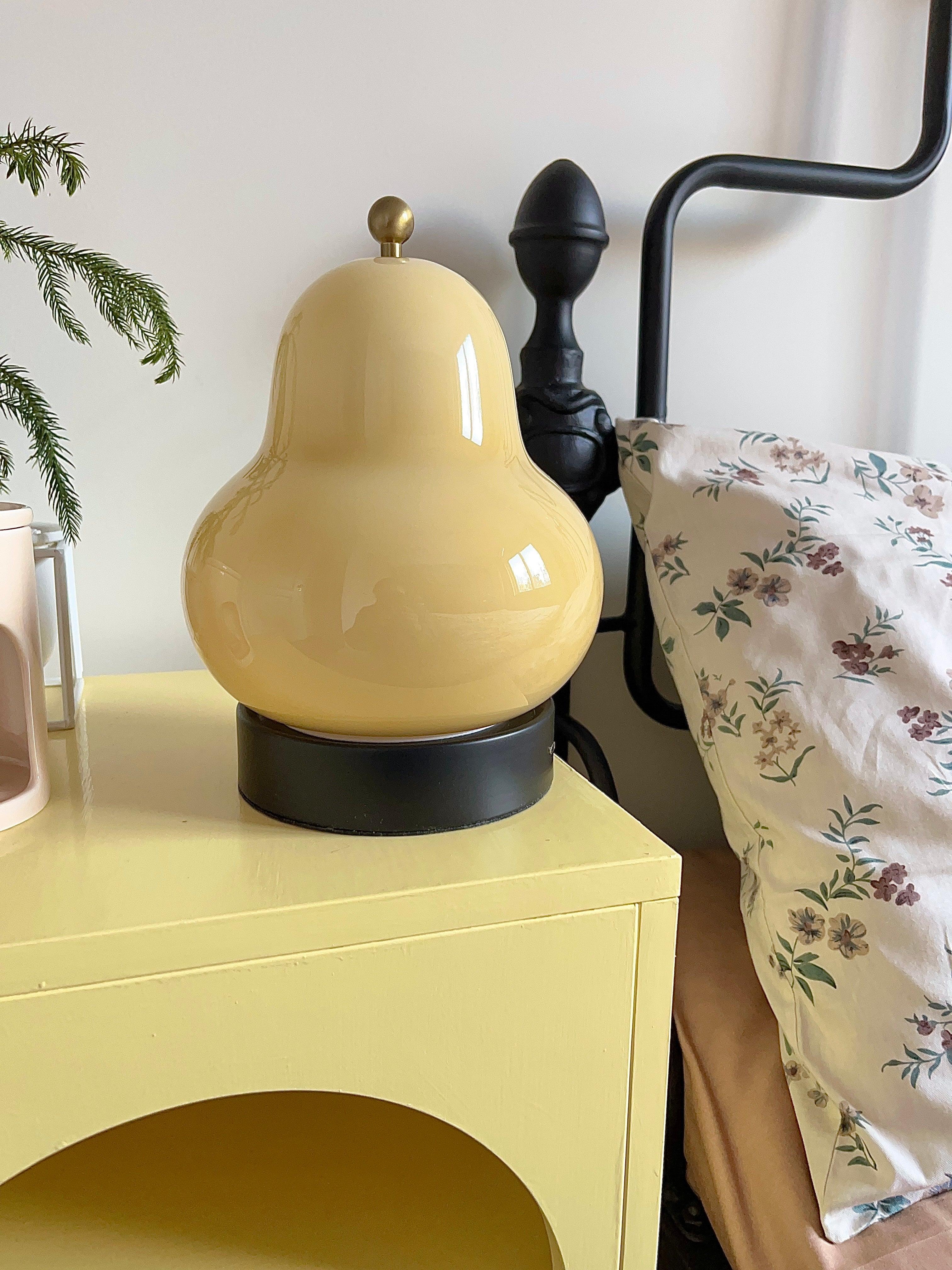 Pear Rechargeable LED Table Lamp with Built-in Battery - Perfect for Bedroom, Office, and Night Reading