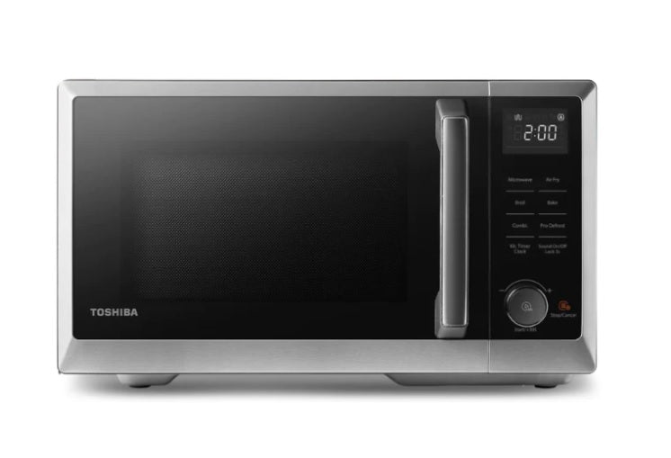 Toshiba 26L Microwave Oven with Air Fryer Function - ML2-EC26SF(BS) - Countertop Convection Oven for Baking, Reheating & Crispy Air Frying - Perfect for Small Kitchens, Dorms & Apartments