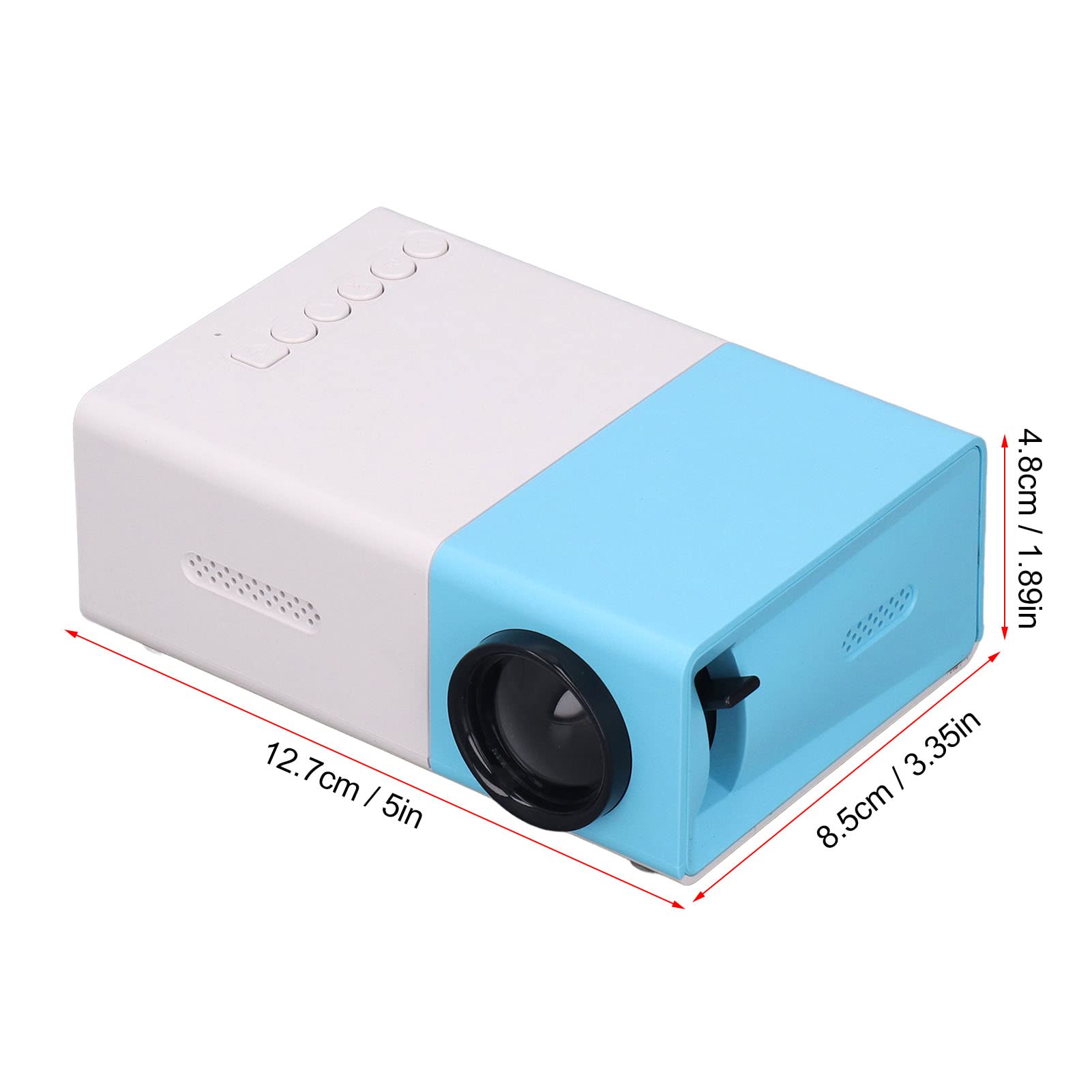RajoNN Outdoor Movie Projector - 1080P HD Portable Mini Projector with Diffused Reflection Display, UK Plug - Perfect for Backyard Movies, Gaming Nights & Outdoor Entertainment