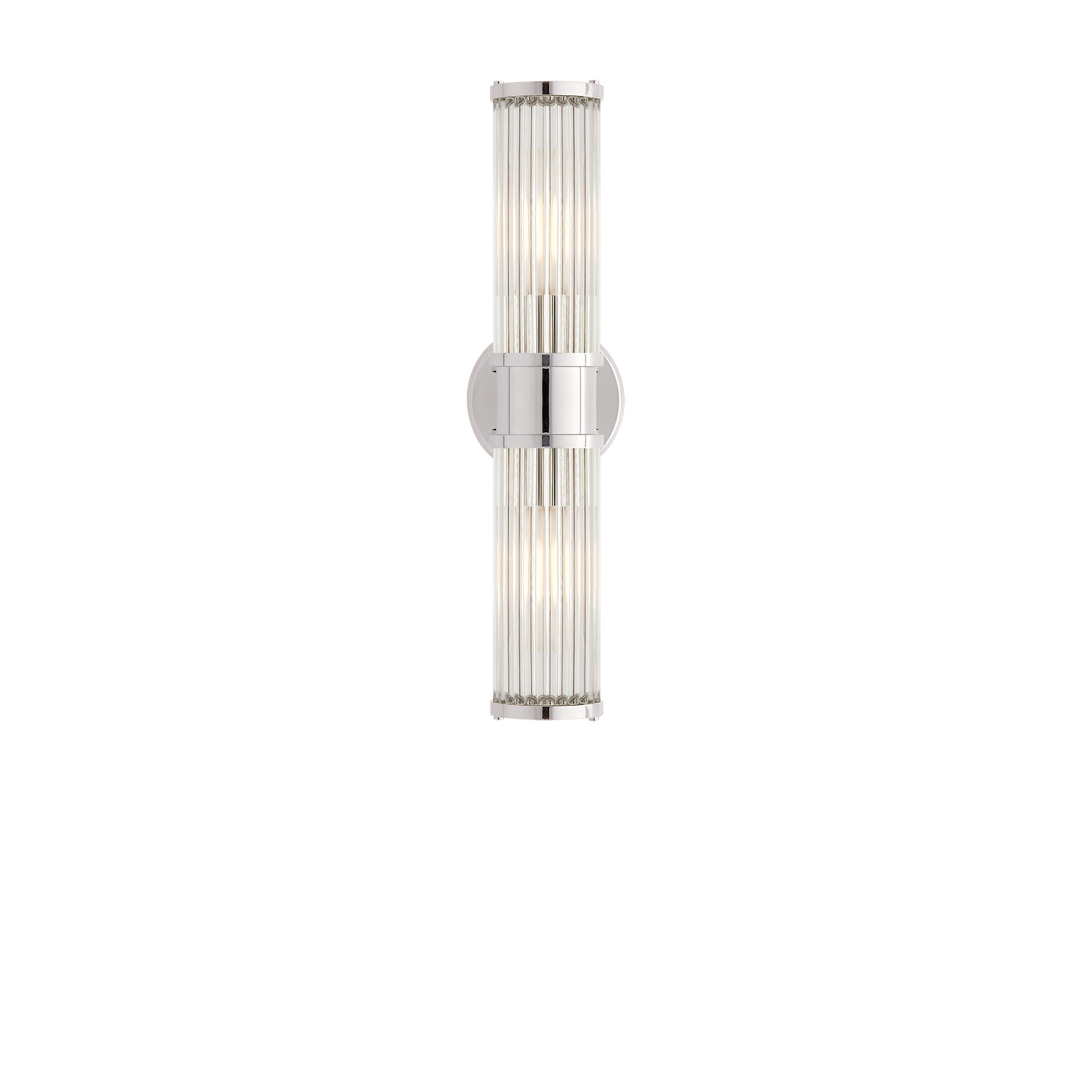 Allen Double Light Sconce Wall Fixture - Modern Plug-in Wall Sconce with 2 Lights for Bedroom, Living Room, Hallway & Entryway Lighting
