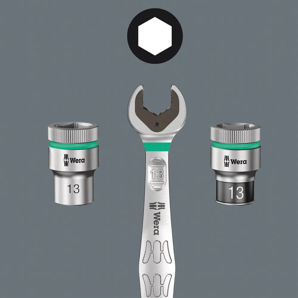 Wera 056490 Tool Check Plus Bit Ratchet Set with Sockets - Metric Precision Screwdriver Kit for Professional Mechanics & DIY Home Repair