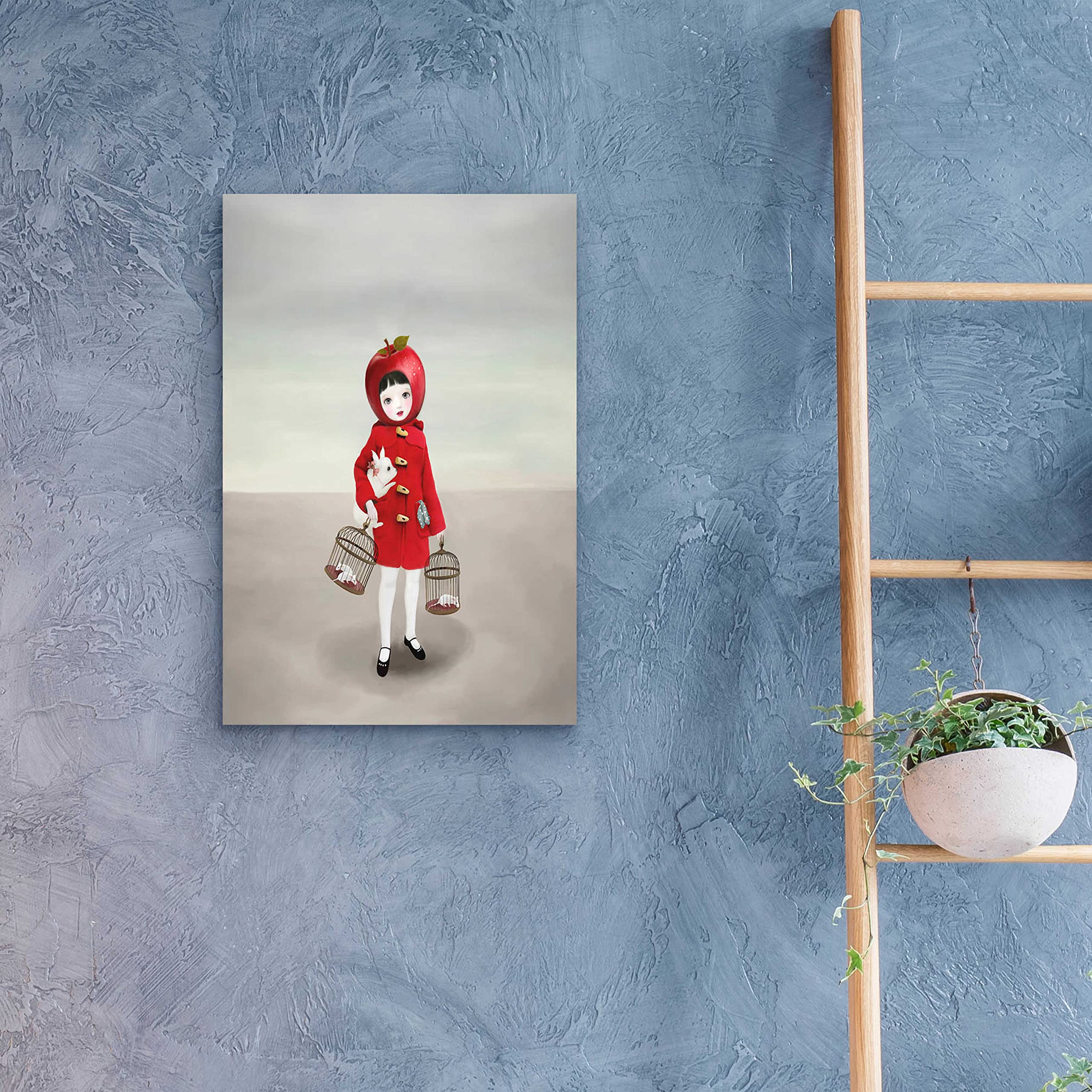 Epic Art 'Ruby' by Art & Ghosts - Premium Acrylic Glass Wall Decor 16x24 Inches - Modern Home & Office Artwork for Living Room, Bedroom Decor