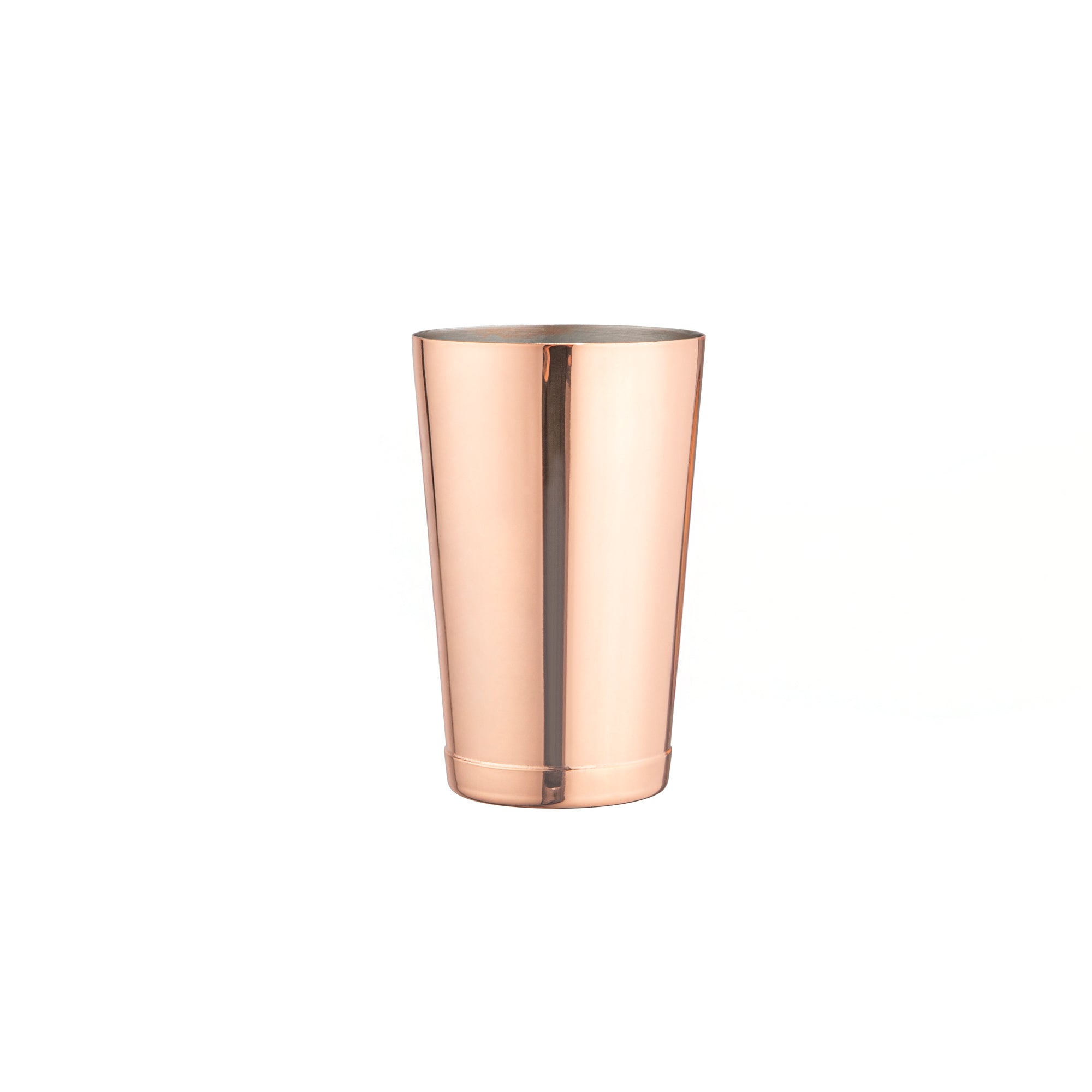 Bar Lux 16 oz Copper Plated Stainless Steel Cocktail Shaker Tin - Weighted Mixing Cup (3.25