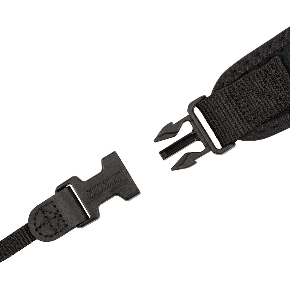 Op/Tech Classic Camera Strap - Durable & Comfortable Black Neck Strap for DSLR & Mirrorless Cameras - Perfect for Travel, Hiking & Outdoor Photography