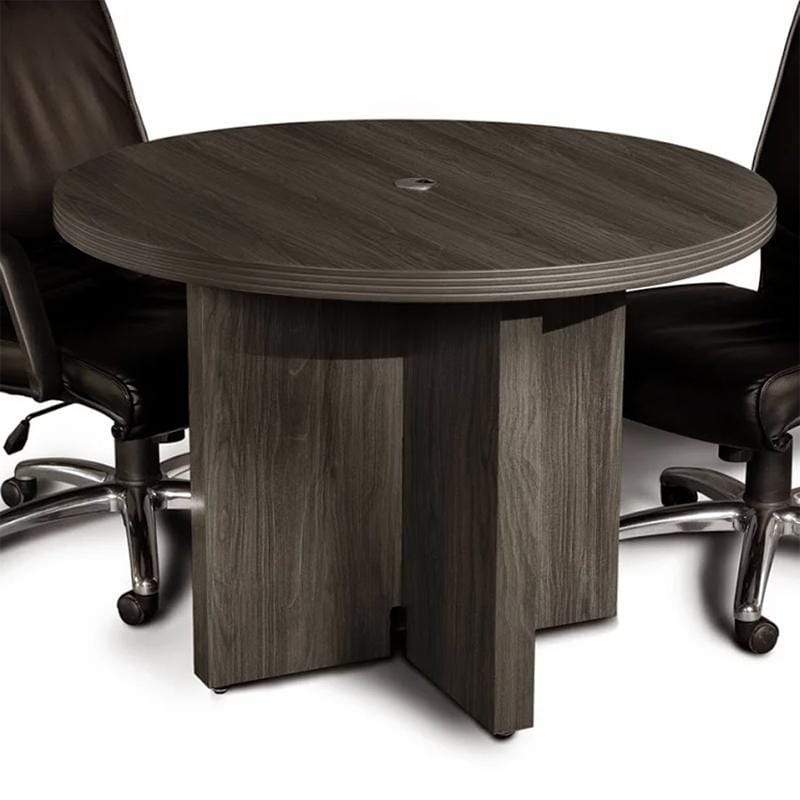 Safco Mayline Aberdeen 42-Inch Round Conference Table - ACTR42 - Durable Office Meeting Table for Conference Rooms, Team Collaboration & Professional Workspaces