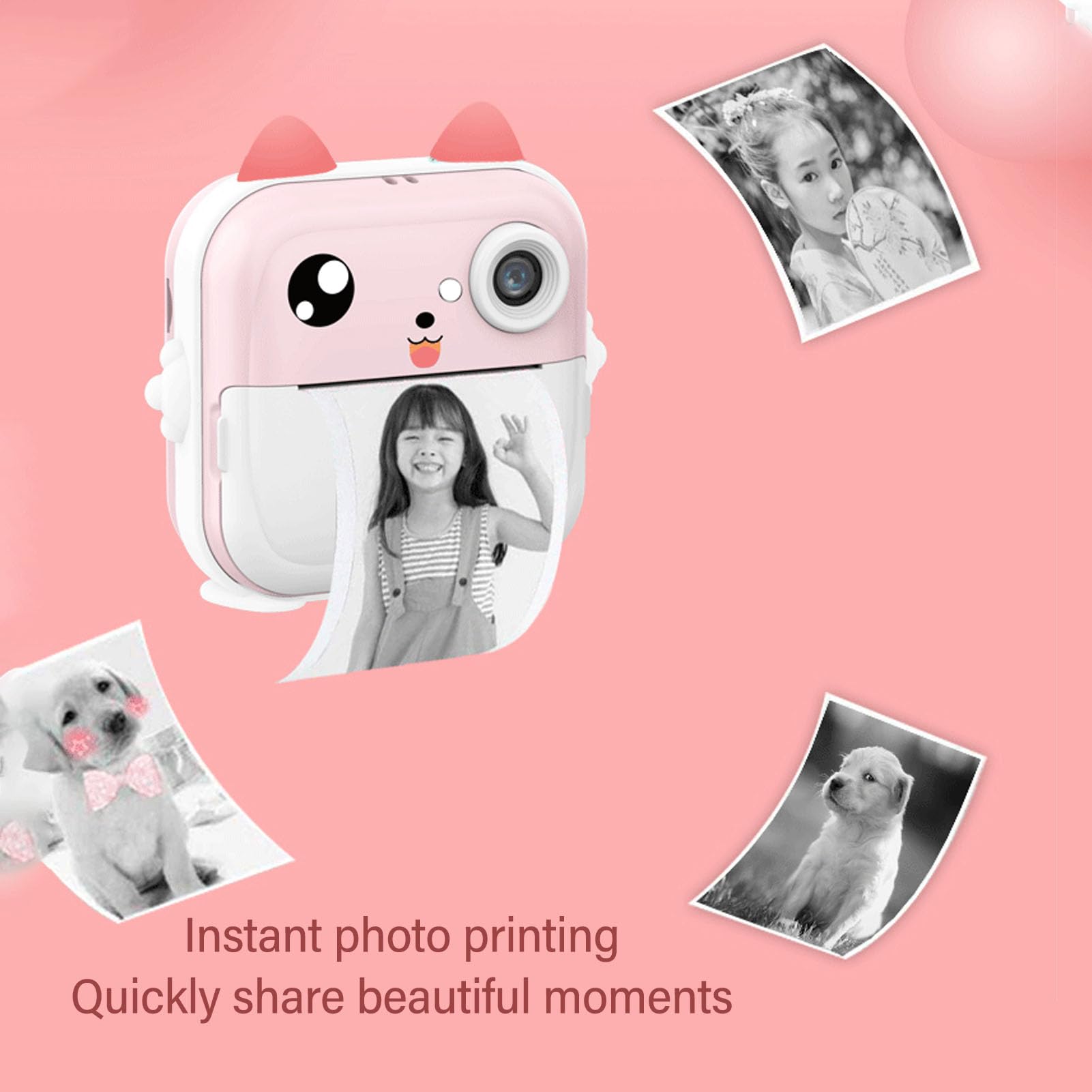 Fockety Instant Print Camera - 48MP HD Digital Camera with 2.4