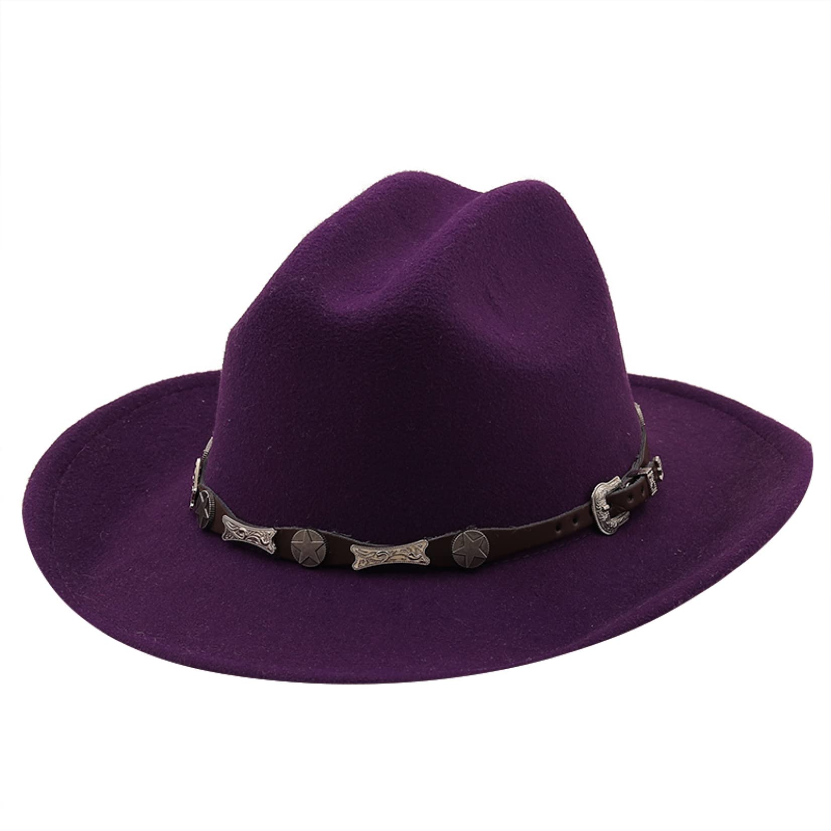Stylish Wool Blend Fedora Hat for Men & Women - Wide Brim Derby Top Hat - Church, Jazz & Panama Hat - Perfect for Weddings, Outdoor Events & Fashion Accessories