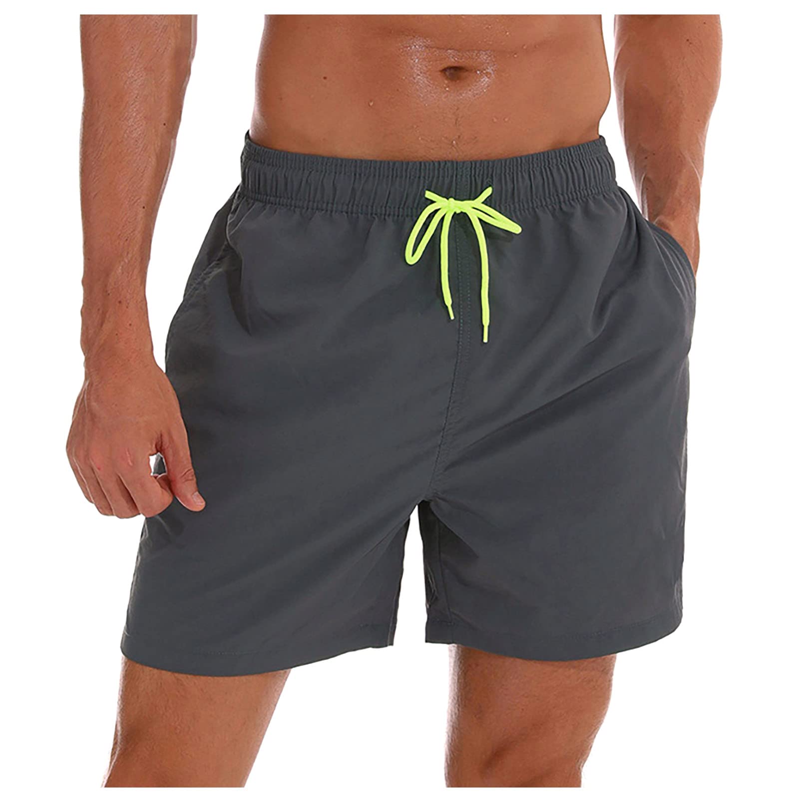 **Quick Dry Men's Board Shorts - No Mesh Swim Trunks for Men | Comfortable Beach & Pool Swimwear for Surfing, Swimming & Summer Activities**
