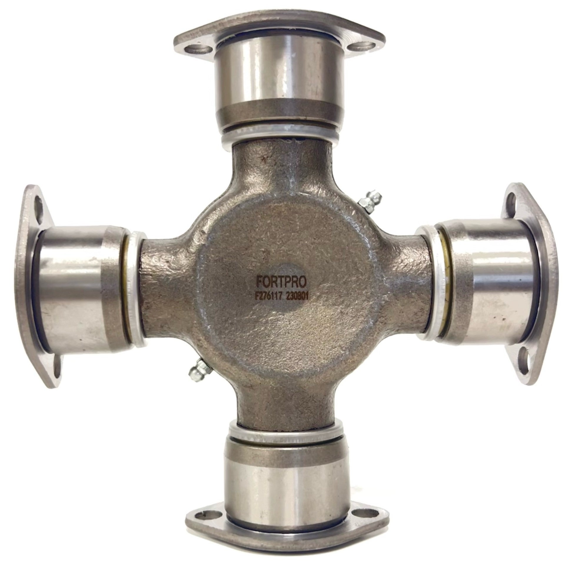 Fortpro U Joint Bearing Plate Style Replacement for 5-407X & 1760 Series | F276117 | Heavy Duty Universal Joint for Trucks, Tractors, and Industrial Machinery