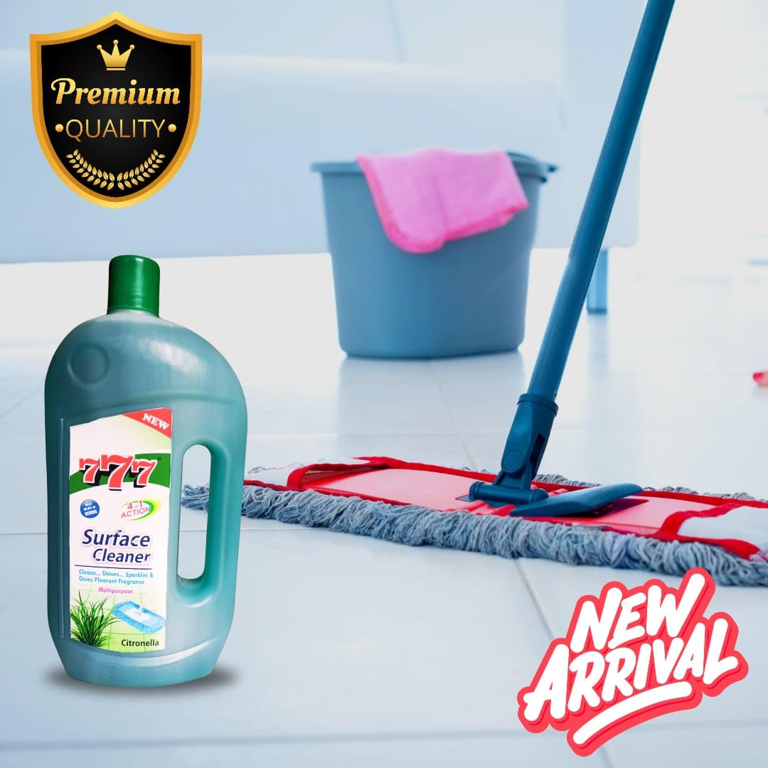Citronella Floor Cleaner 1 Liter - Hospital-Grade Disinfectant Phenyl Liquid for Homes, Offices & Commercial Use | Removes Stubborn Dirt, Stains & Kills 99.9% Germs | Ideal for Hard Floors, Tiles & High-Traffic Areas