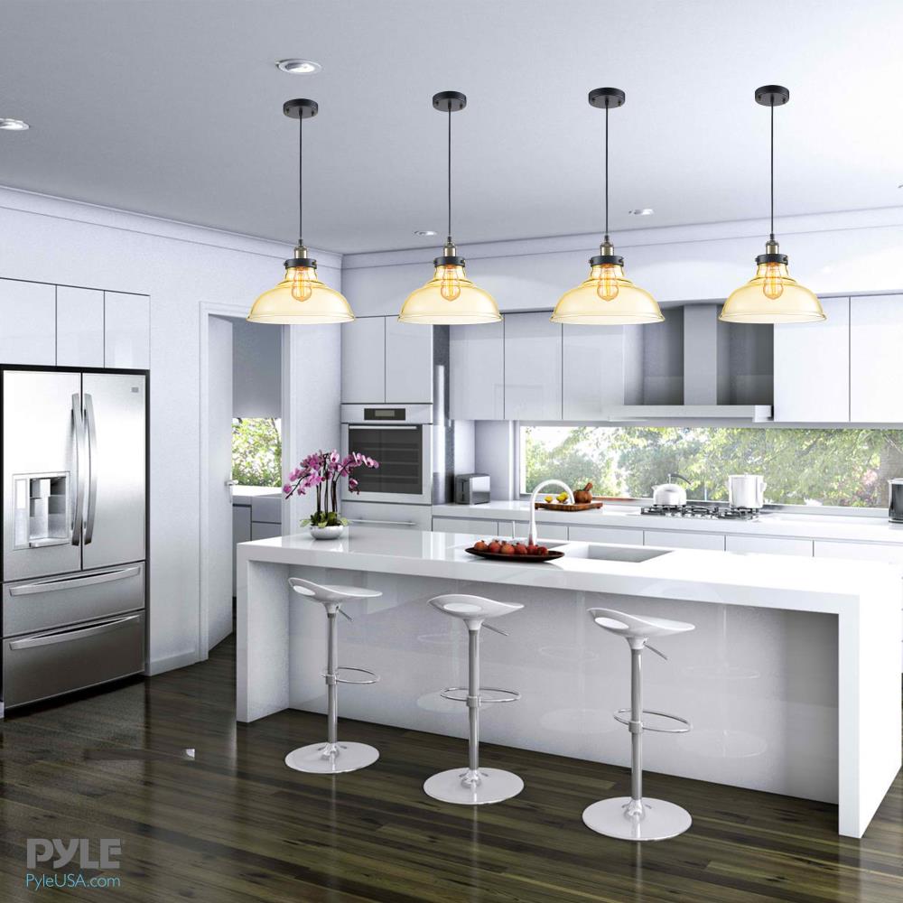 Modern Ceiling Pendant Light Fixture - Adjustable Hanging Chandelier for Dining Room, Kitchen Island & Bedroom Lighting - Industrial Vintage Style