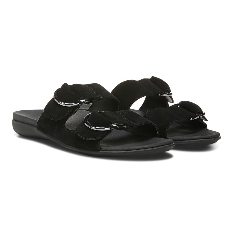 Vionic Women's Mirage Corlee Casual Slip-On Slide Sandals - Orthotic Arch Support Comfortable Walking Sandals for Women with Three-Zone Cushioning | Perfect for Beach, Poolside, and Everyday Wear